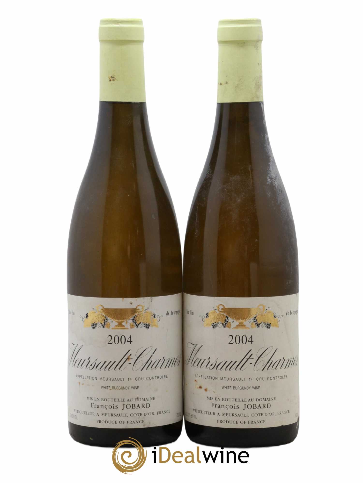 Meursault 1er Cru Charmes François et Antoine Jobard (Domaine) 2004 - Lot de 2 bouteilles - 0