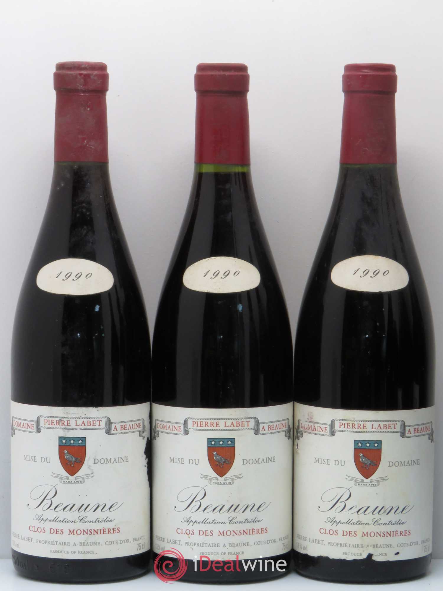 Beaune Clos des Mosnières Pierre Labet 1990 - Posten von 6 Flaschen - 1