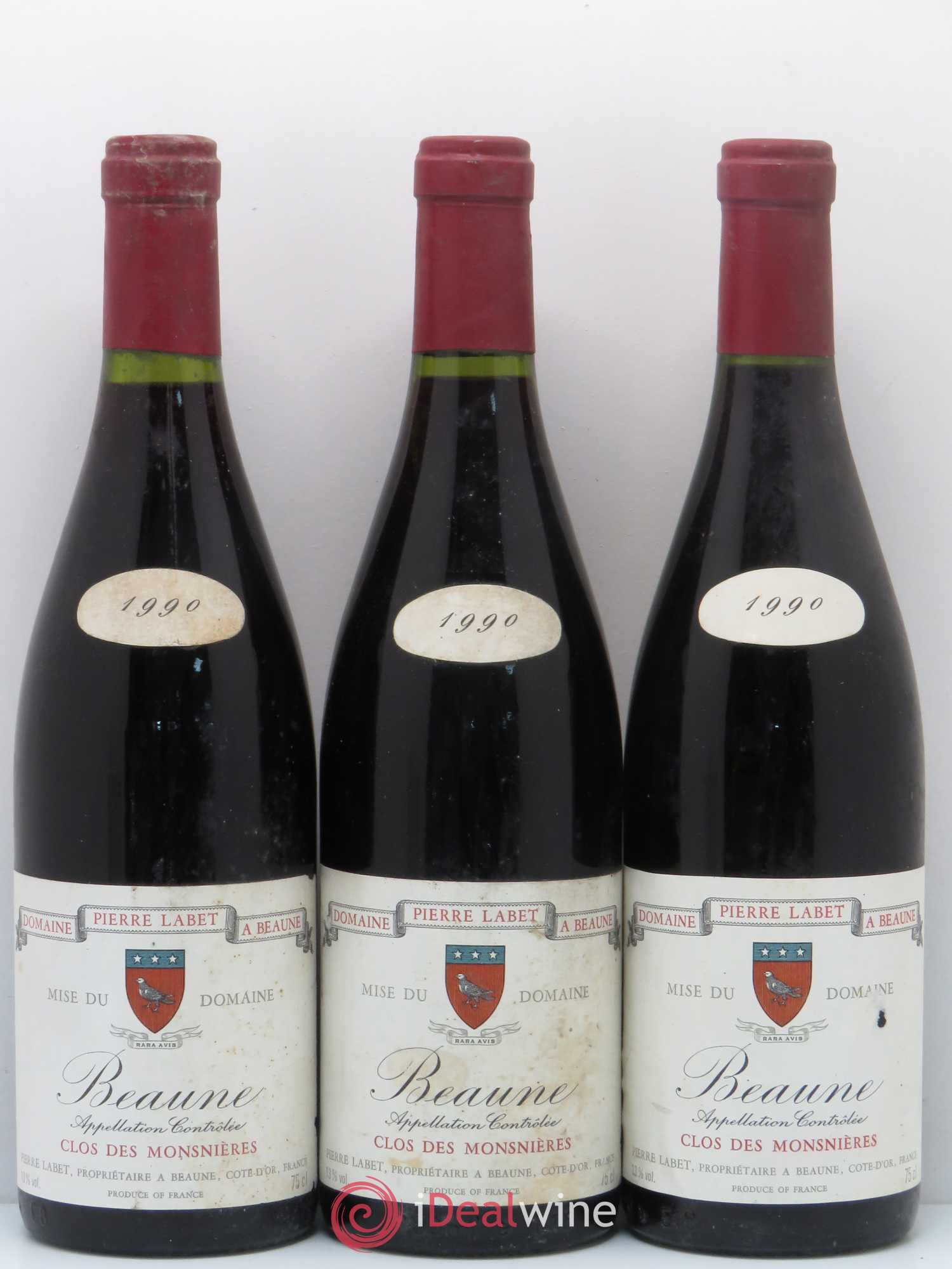 Beaune Clos des Mosnières Pierre Labet 1990 - Posten von 6 Flaschen - 2