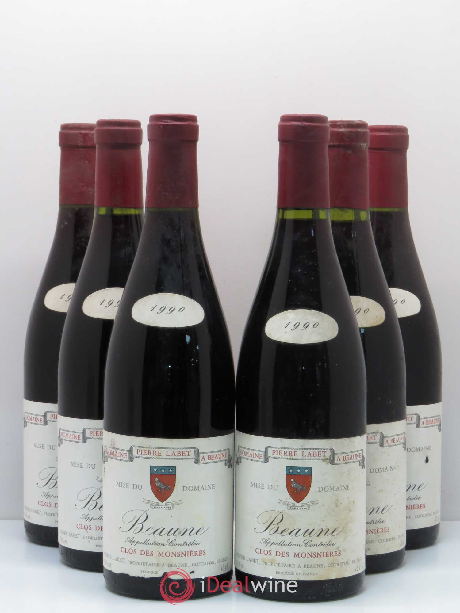 Beaune Clos des Mosnières Pierre Labet 1990 - Posten von 6 Flaschen - 0