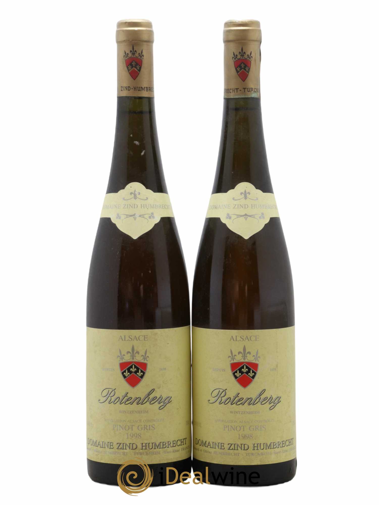Alsace Pinot Gris Rotenberg Zind-Humbrecht (Domaine) 1998 - Lot de 2 bouteilles - 0
