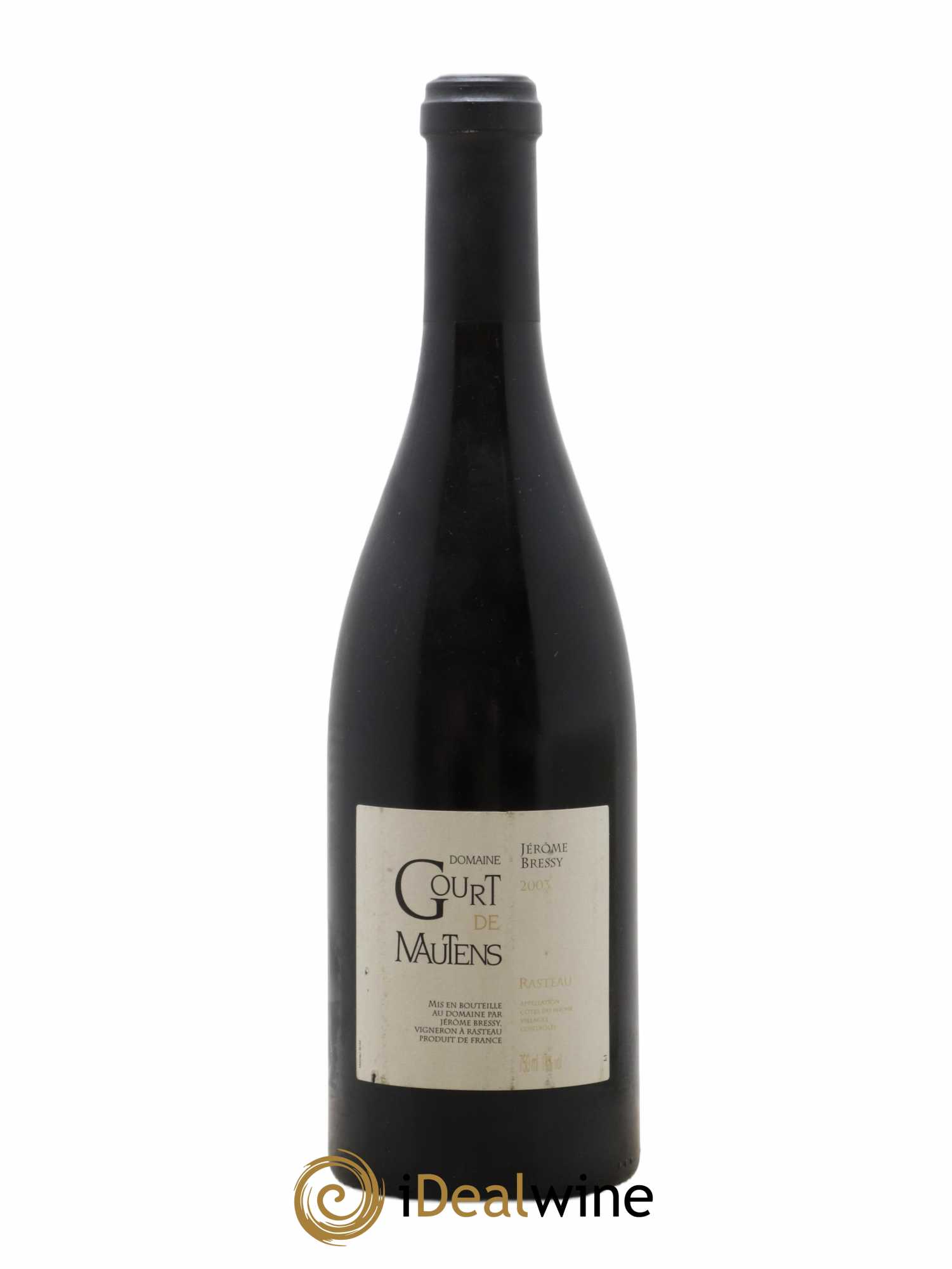 Rasteau Domaine Gourt de Mautens - Jérôme Bressy 2003 - Lot de 1 bouteille - 0