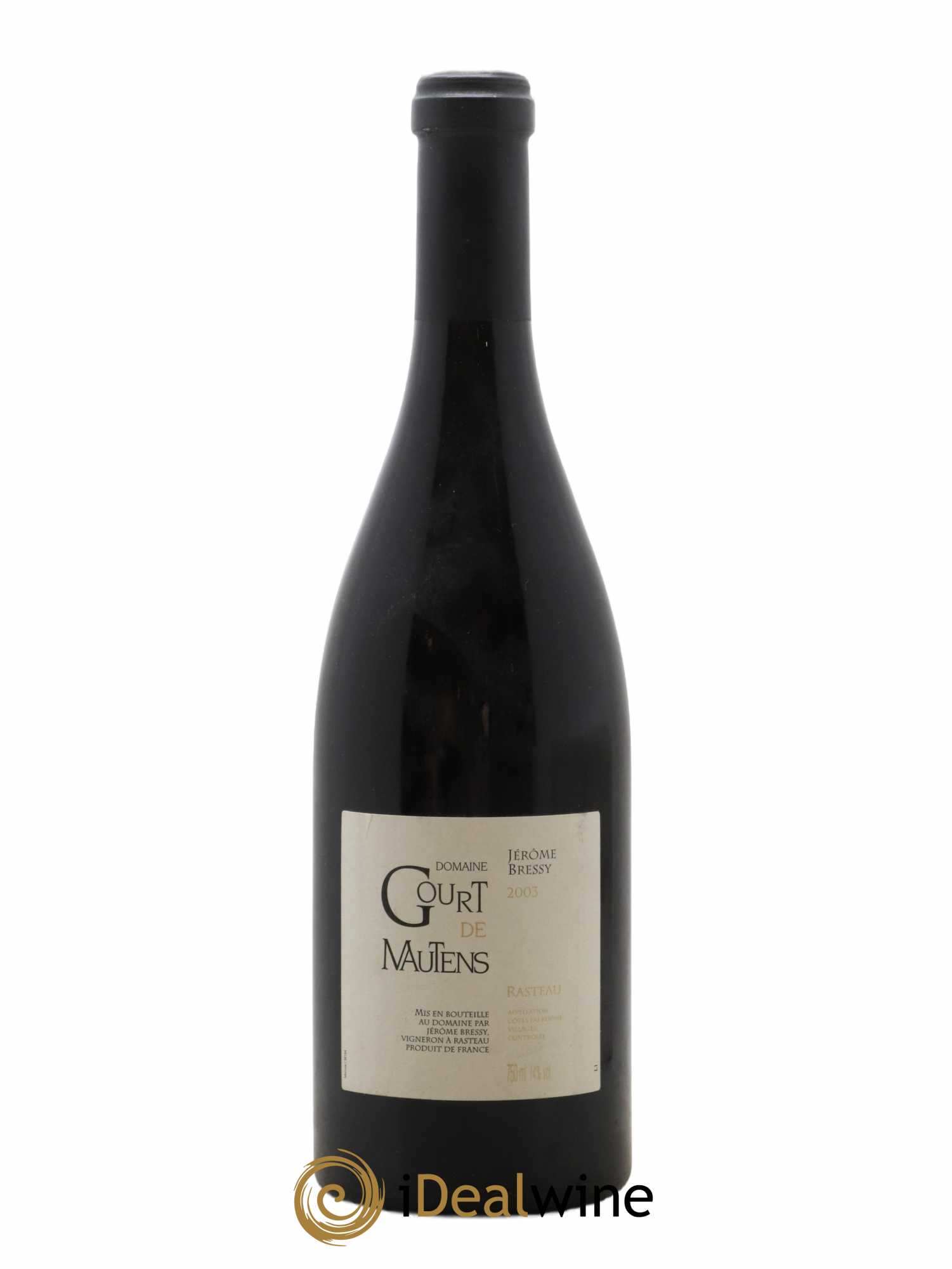 Rasteau Domaine Gourt de Mautens - Jérôme Bressy 2003 - Lot de 1 bouteille - 0