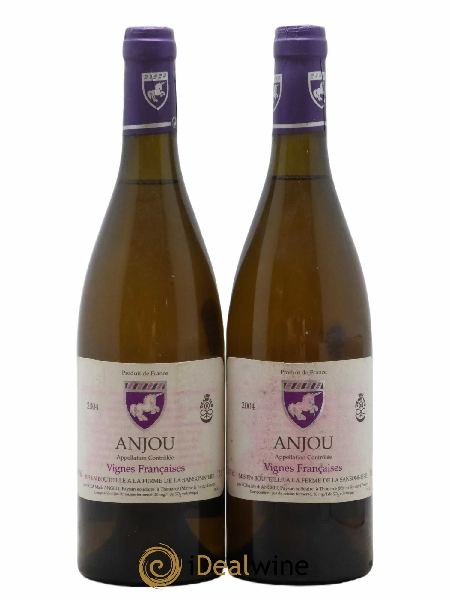 Anjou Vignes françaises Mark Angeli (Domaine) - Ferme de la Sansonnière 2004 - Lot de 2 bouteilles - 0