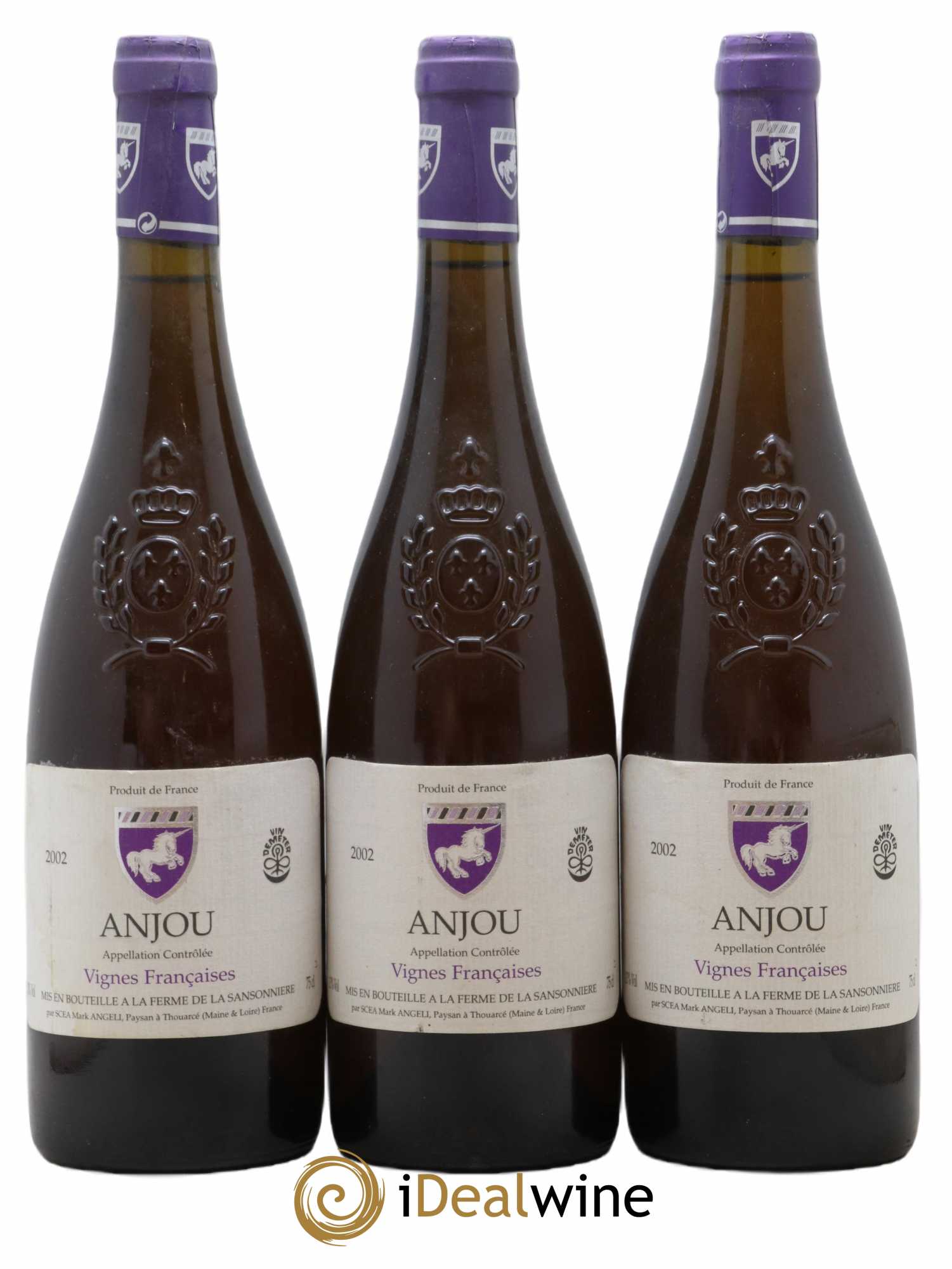 Anjou Vignes françaises Mark Angeli (Domaine) - Ferme de la Sansonnière 2002 - Lot de 3 bouteilles - 0