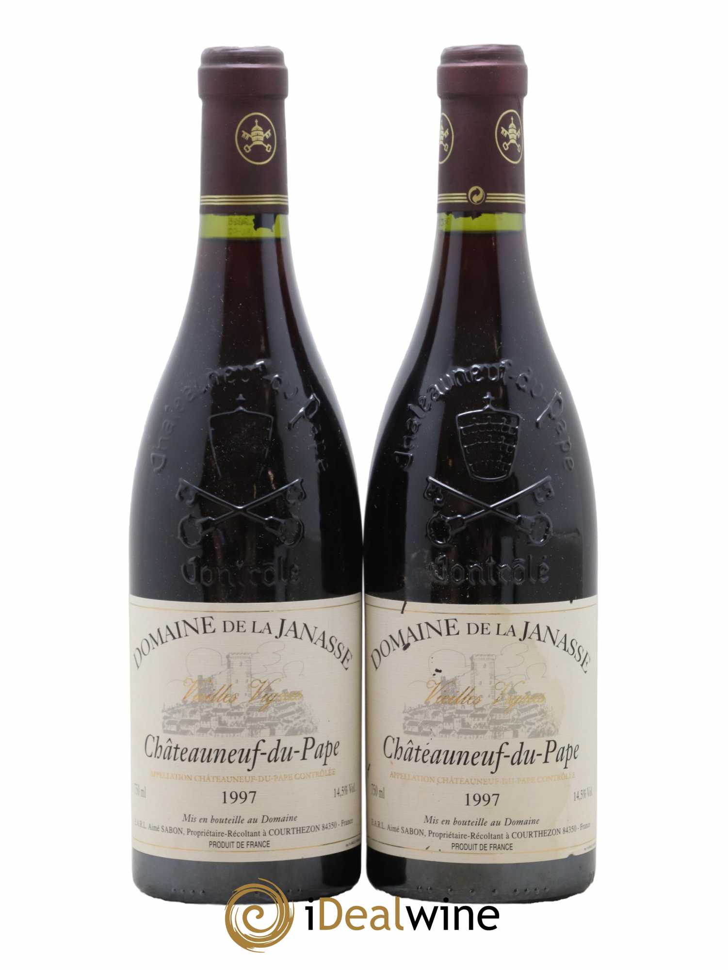 Châteauneuf-du-Pape Cuvée Vieilles Vignes La Janasse (Domaine de) 1997 - Lot de 2 bouteilles - 0