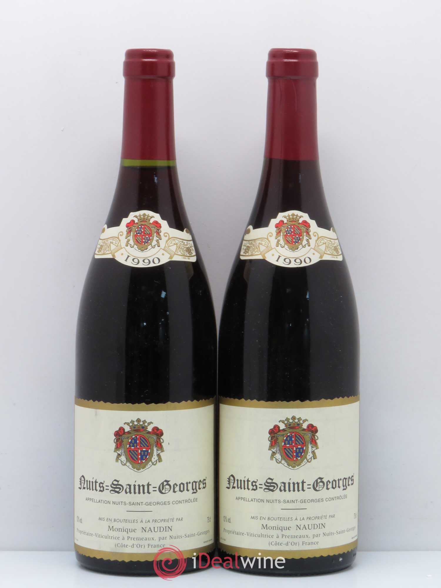 Nuits-Saint-Georges 1er Cru Monique Naudin 1990 - Lot of 5 bottles - 2