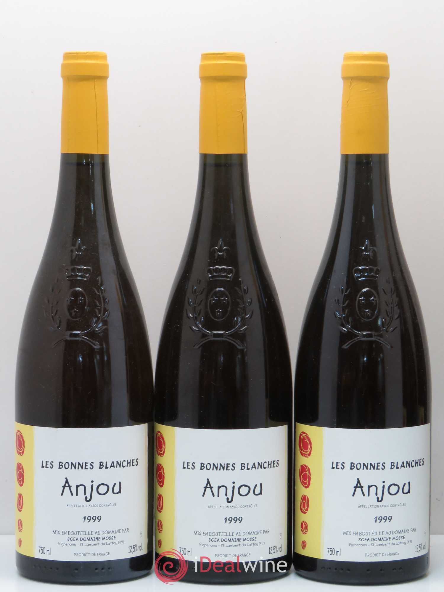 Anjou Les Bonnes Blanches Domaine Rene Mosse 1999 - Posten von 5 Flaschen - 1