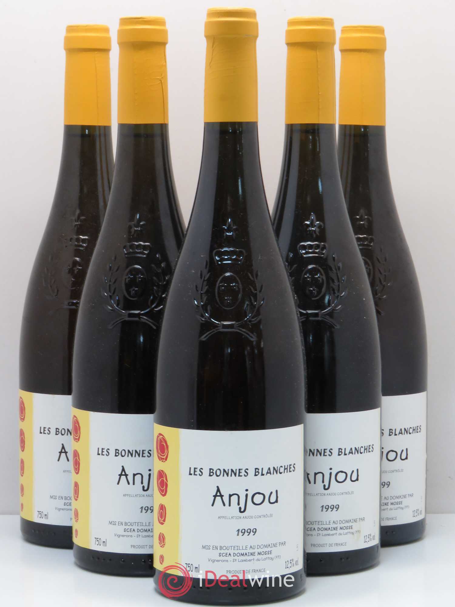 Anjou Les Bonnes Blanches Domaine Rene Mosse 1999 - Posten von 5 Flaschen - 0