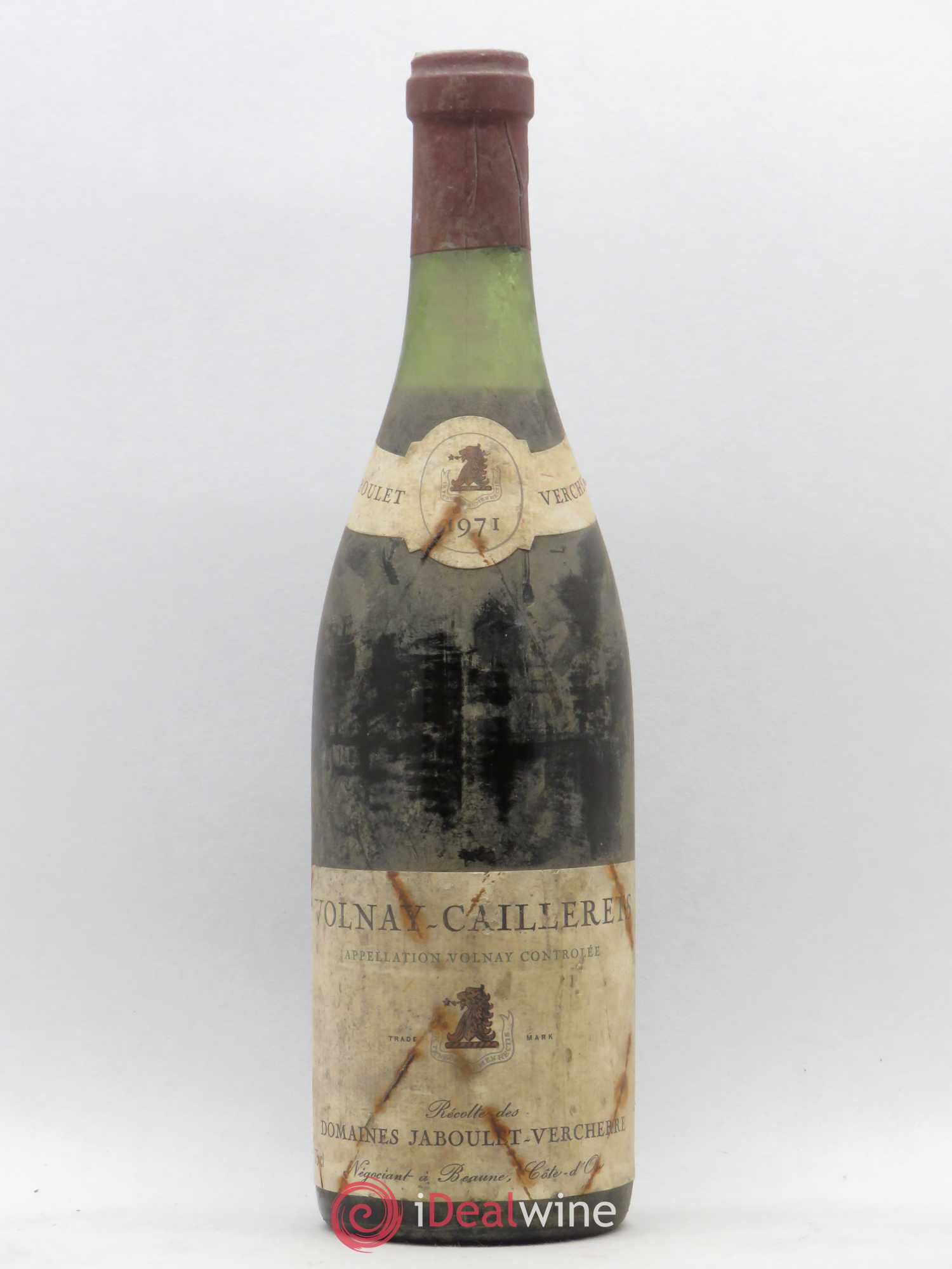 Volnay 1er Cru Caillerets Jaboulet Vercherre 1971 - Posten von 1 Flasche - 0