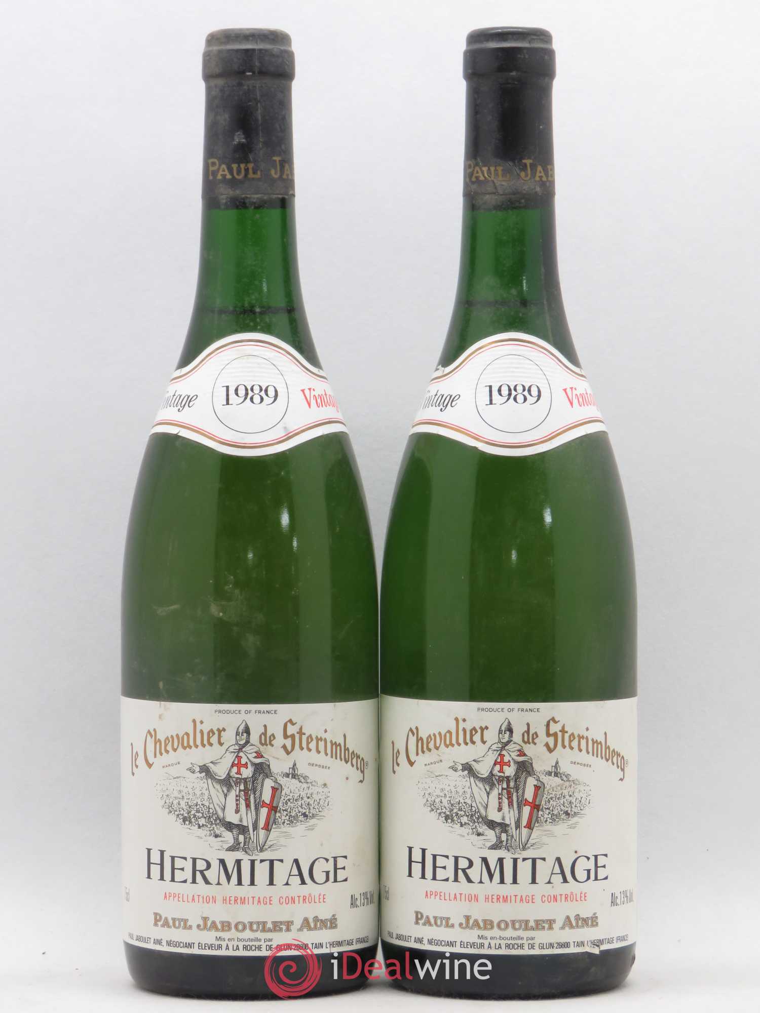 Hermitage Chevalier de Sterimberg Paul Jaboulet Ainé 1989 - Lot de 2 bouteilles - 0