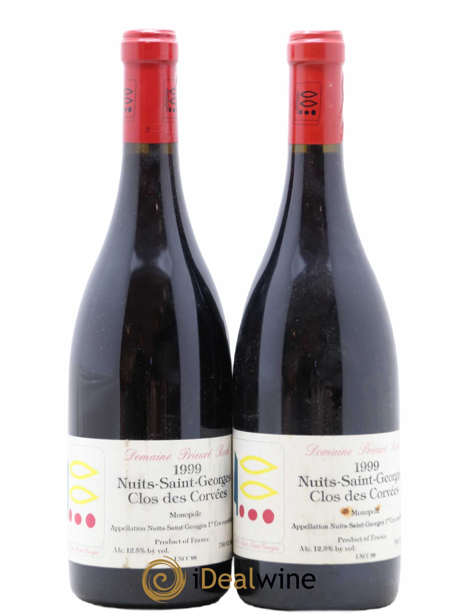 Nuits-Saint-Georges 1er Cru Le Clos des Corvées Prieuré Roch 1999 - Lot de 2 bouteilles - 0