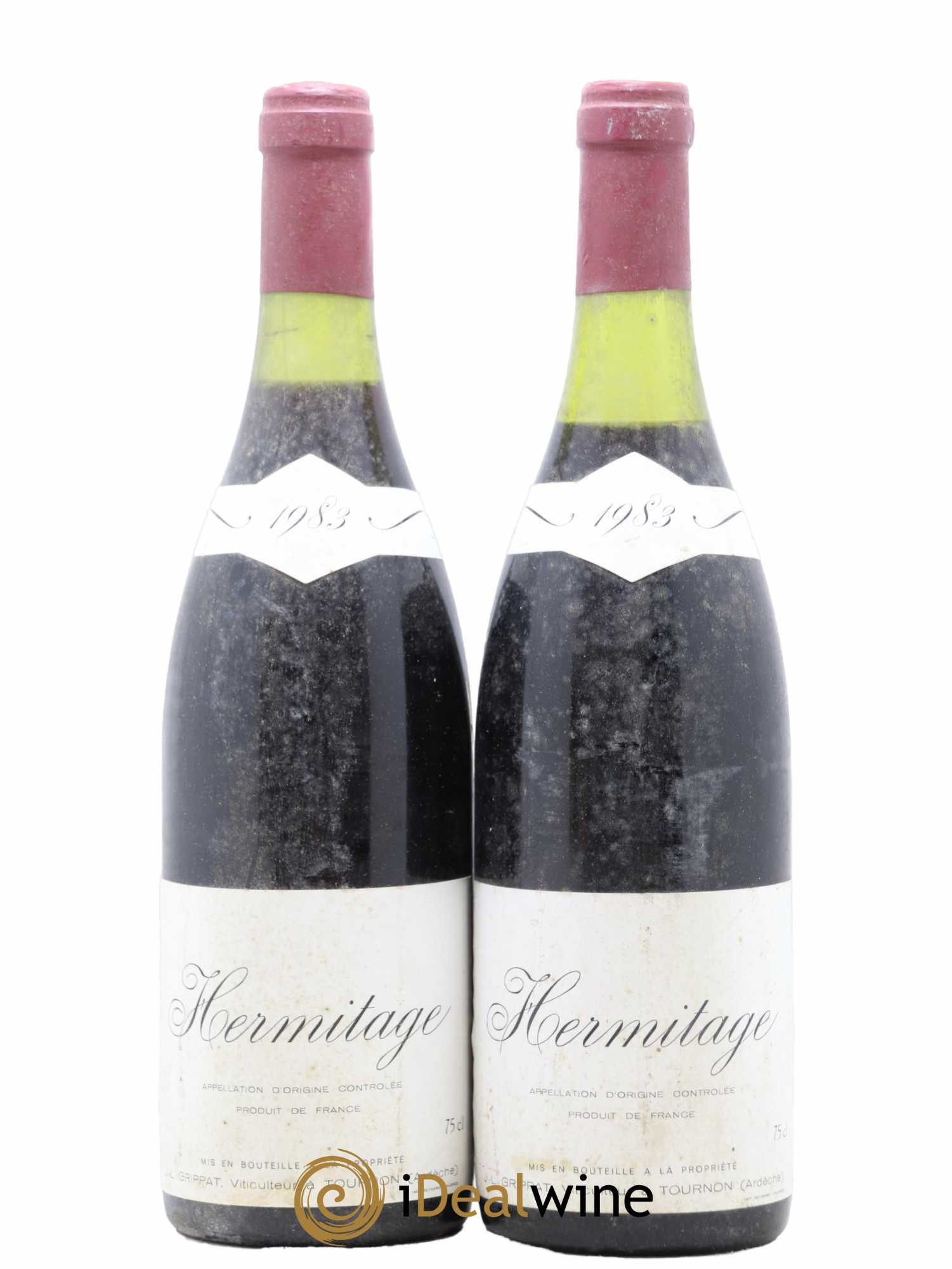 Hermitage Jean-Louis Grippat 1983 - Lot de 2 bouteilles - 0