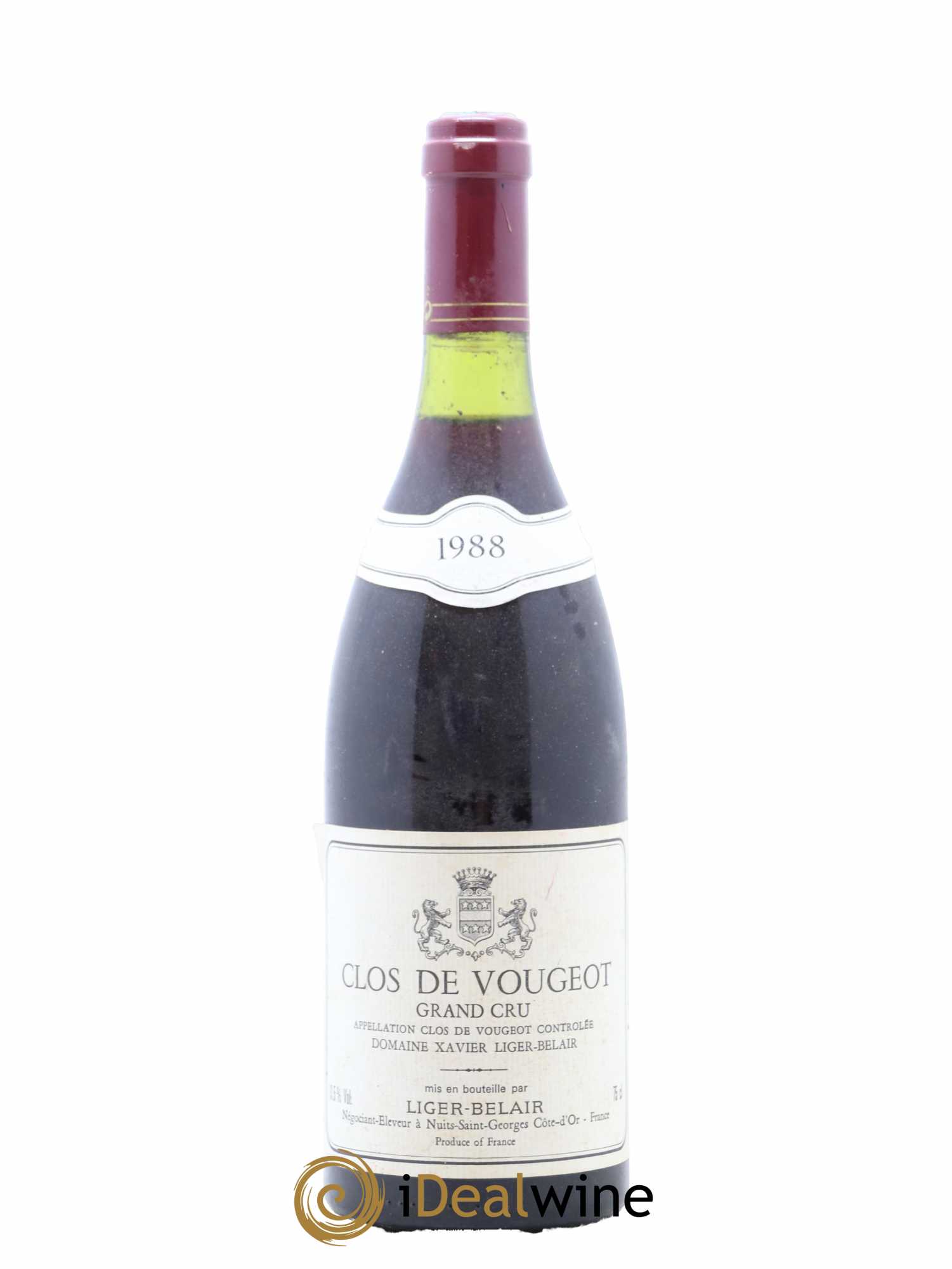 Clos de Vougeot Grand Cru Xavier Liger Belair 1988 - Lot de 1 bouteille - 0