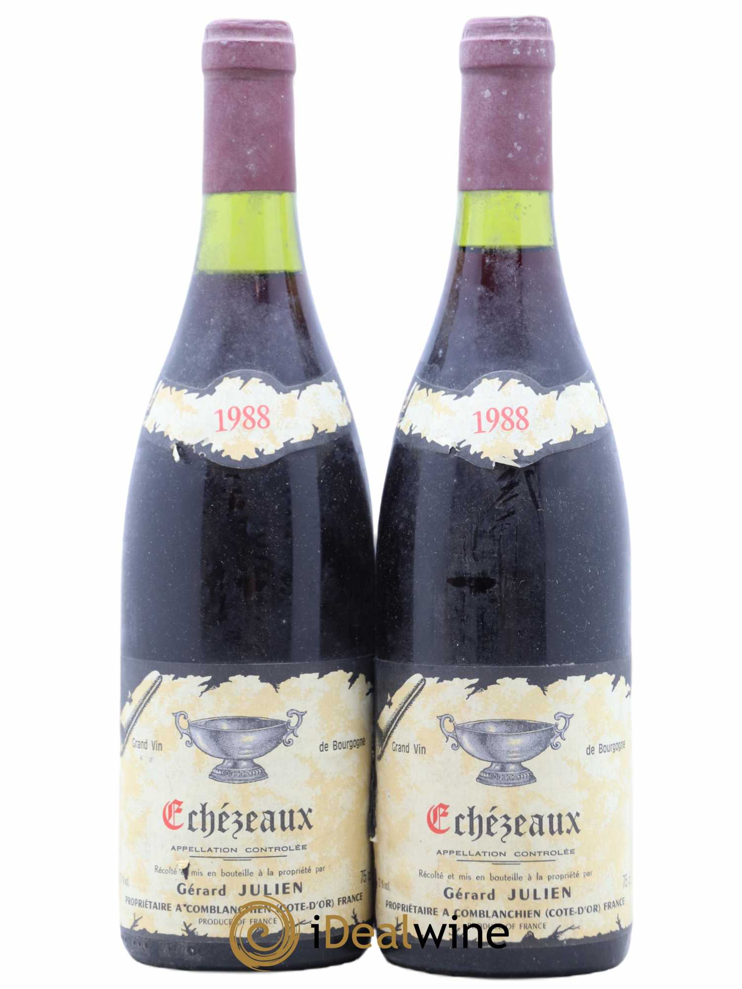 Echezeaux Grand Cru Gerard Julien 1988 - Lot de 2 bouteilles - 0