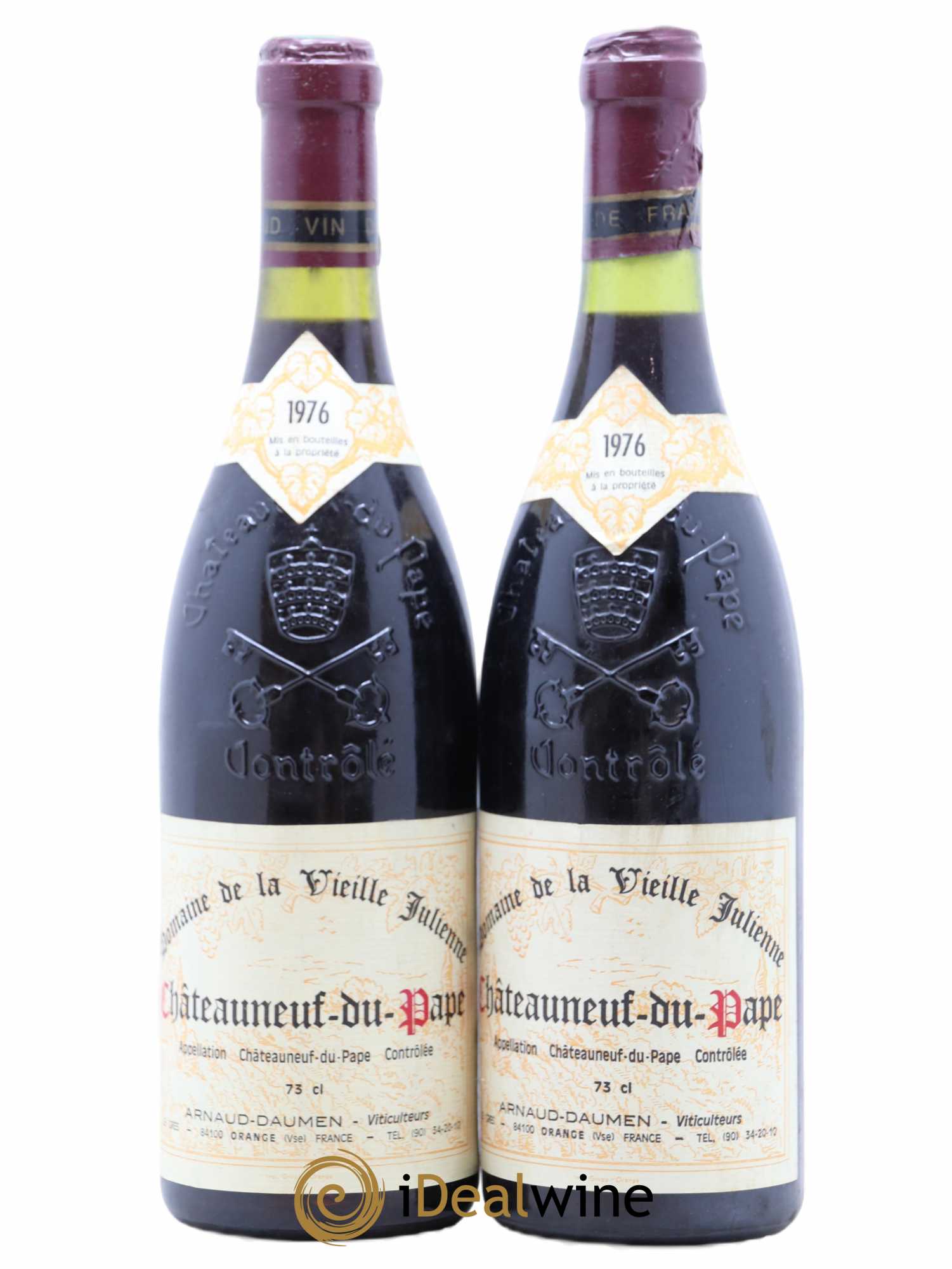 Châteauneuf-du-Pape Vieille Julienne (Domaine de la) Jean-Paul Daumen 1976 - Lot de 2 bouteilles - 0