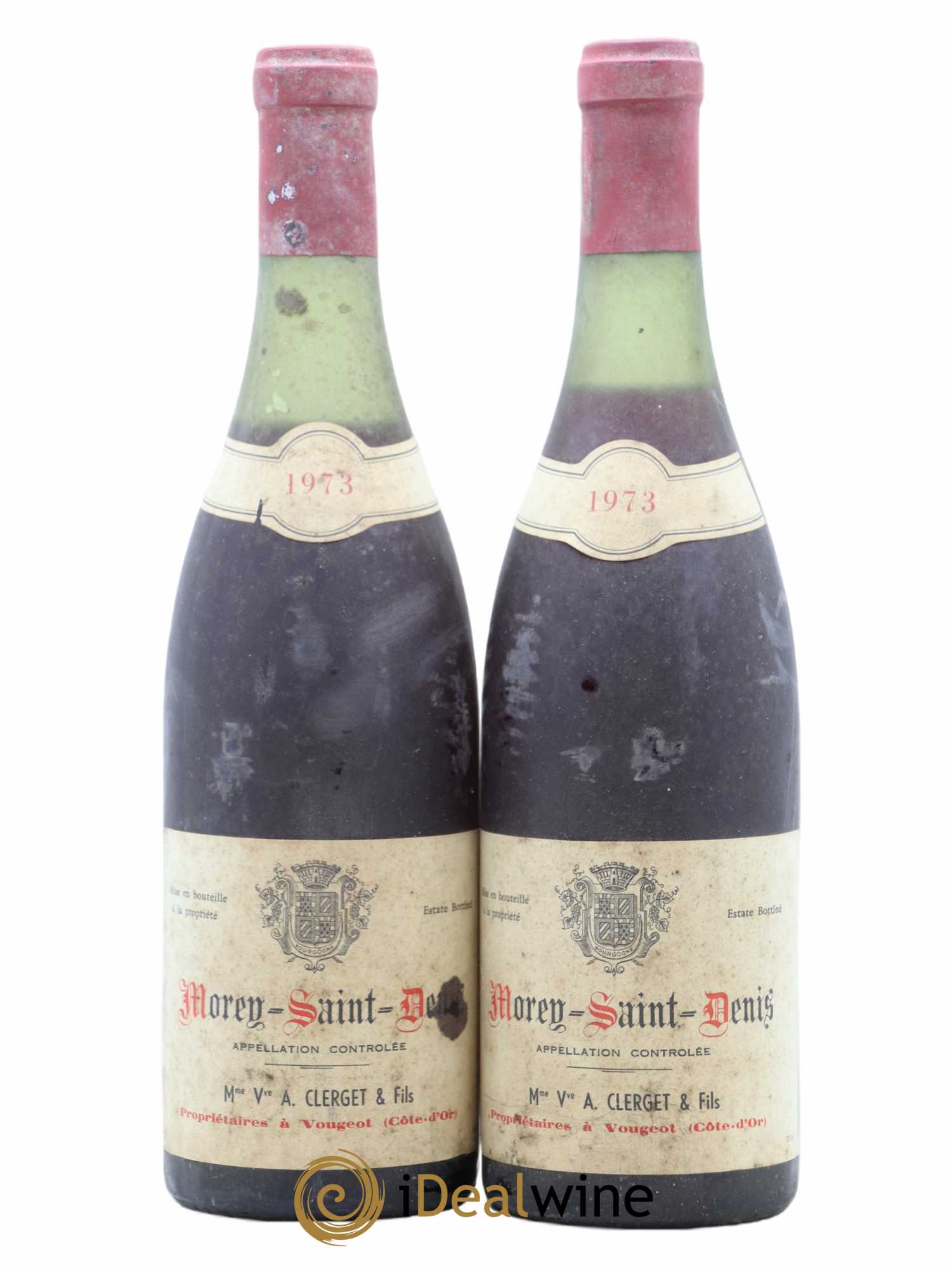 Morey-Saint-Denis Clerget 1973 - Lot de 2 bouteilles - 0