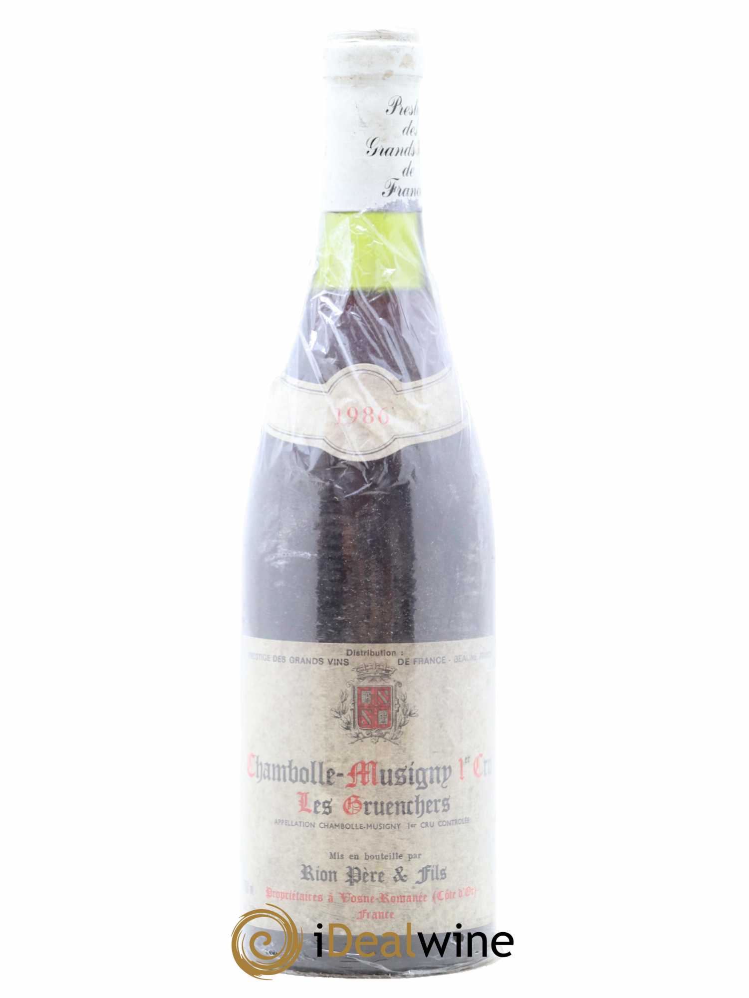 Chambolle-Musigny 1er Cru Les Gruenchers Rion Père et Fils 1986 - Posten von 1 Flasche - 0