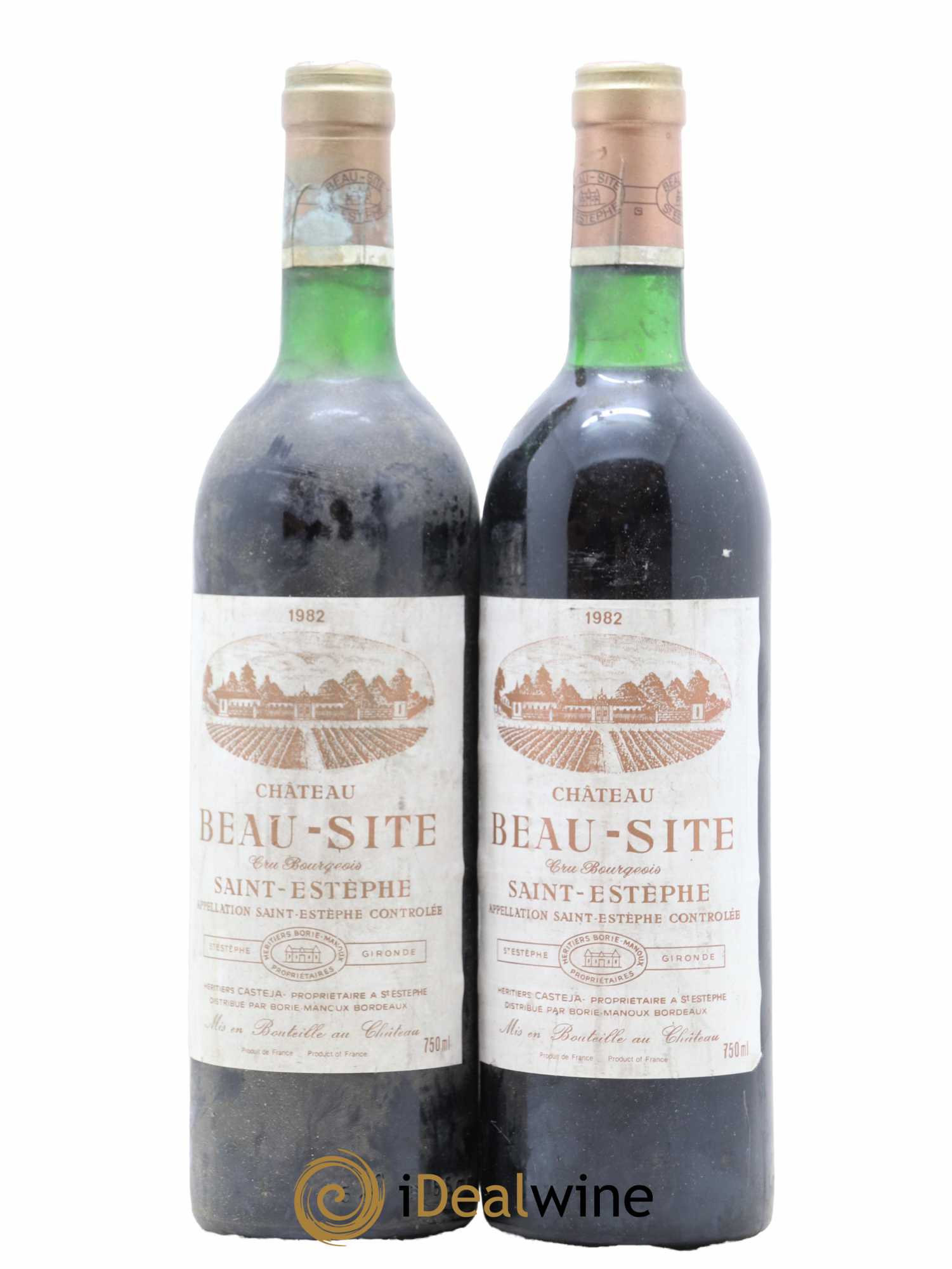 Château Beau Site Cru Bourgeois 1982 - Lot de 2 bouteilles - 0