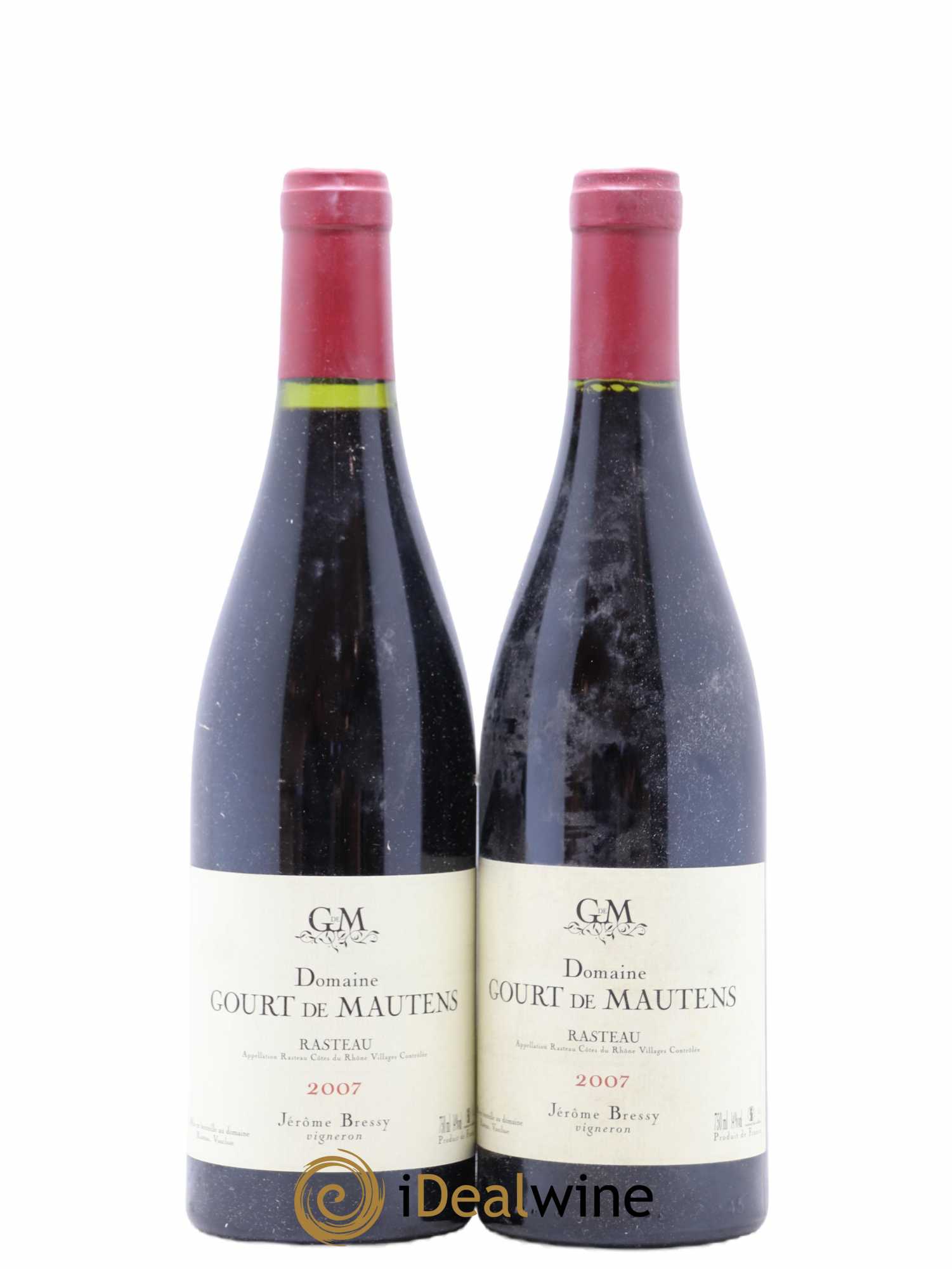 Rasteau Domaine Gourt de Mautens - Jérôme Bressy 2007 - Lot de 2 bouteilles - 0