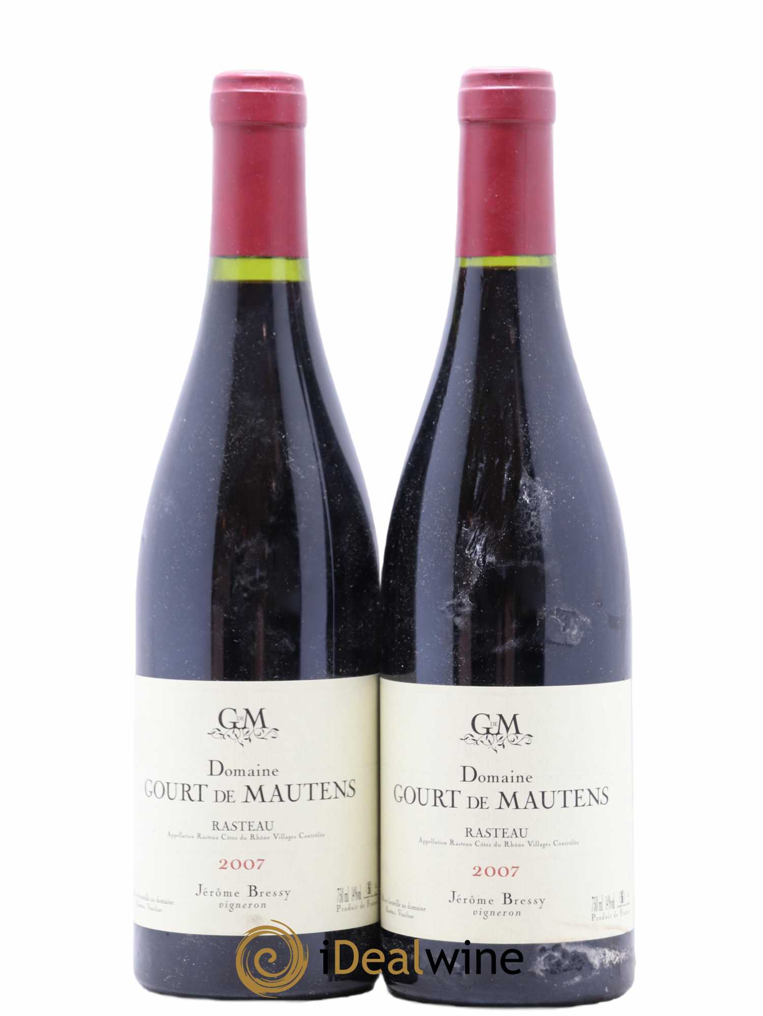 Rasteau Domaine Gourt de Mautens - Jérôme Bressy 2007 - Lot de 2 bouteilles - 0