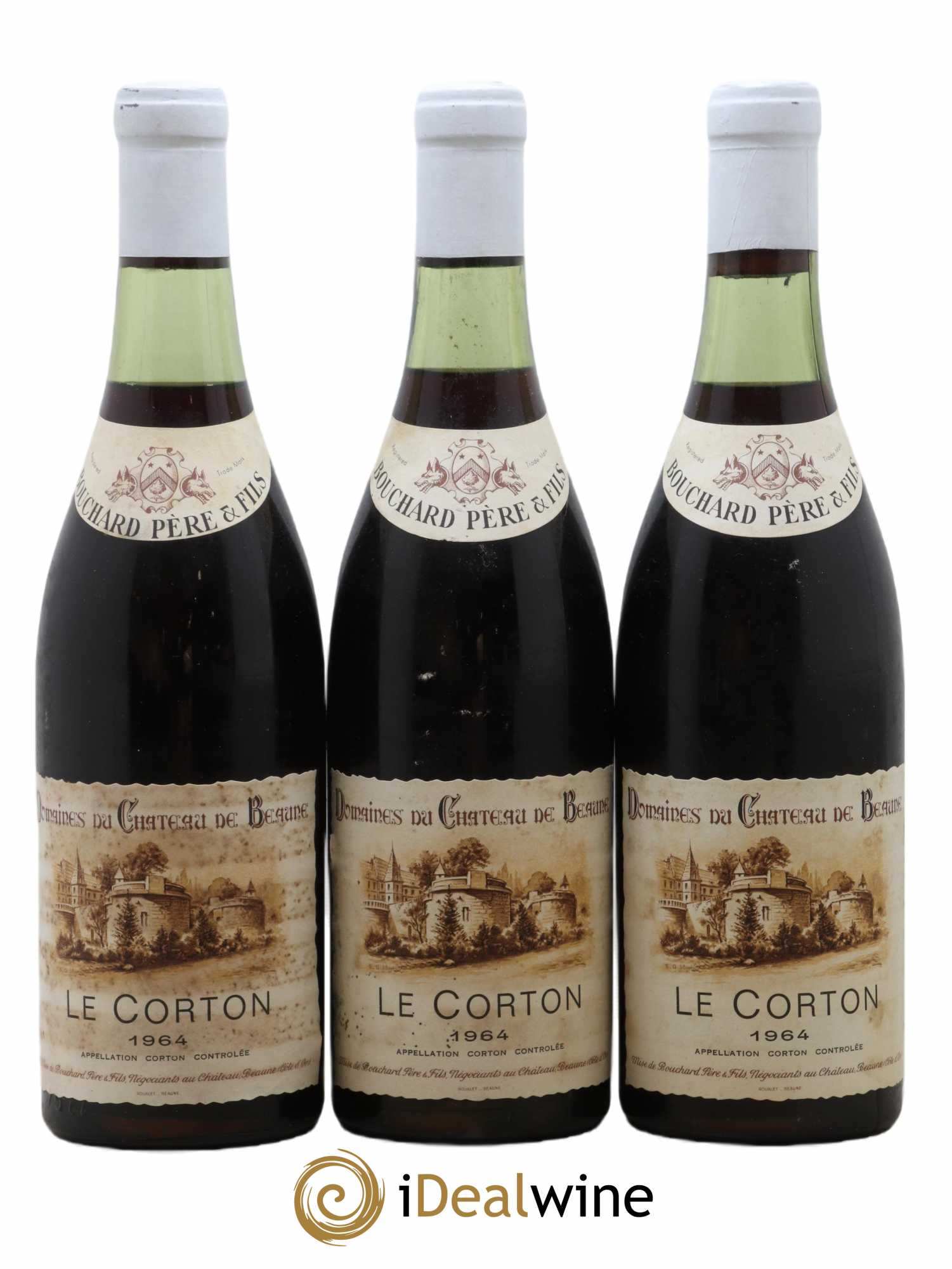 Corton Grand Cru Le Corton Bouchard Père & Fils 1964 - Lot de 3 bouteilles - 0