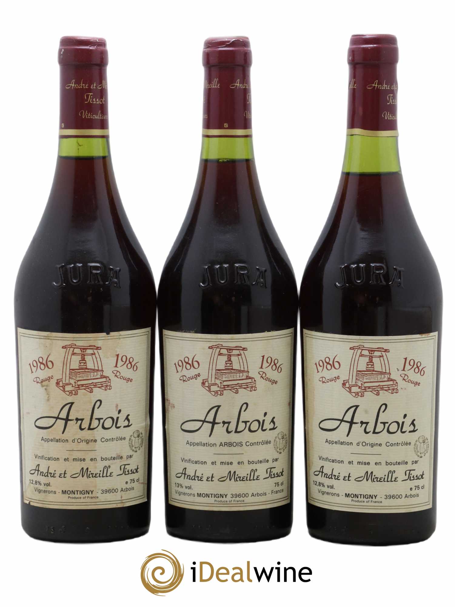 Arbois 1986 - Posten von 3 Flaschen - 0