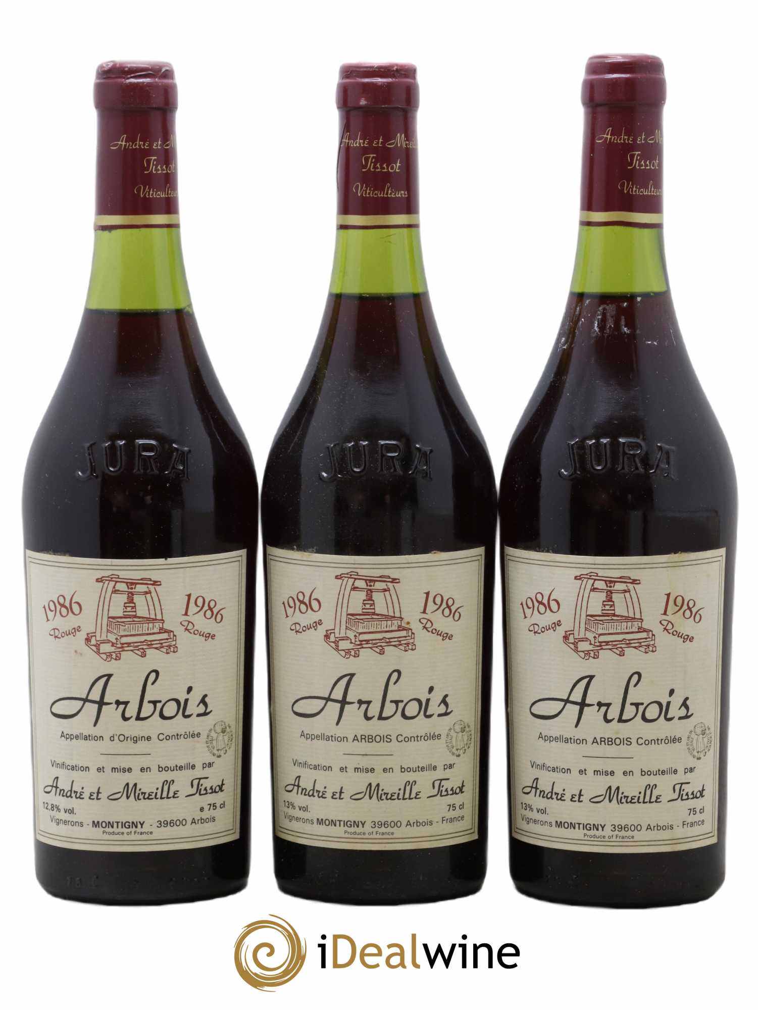 Arbois 1986 - Posten von 3 Flaschen - 0