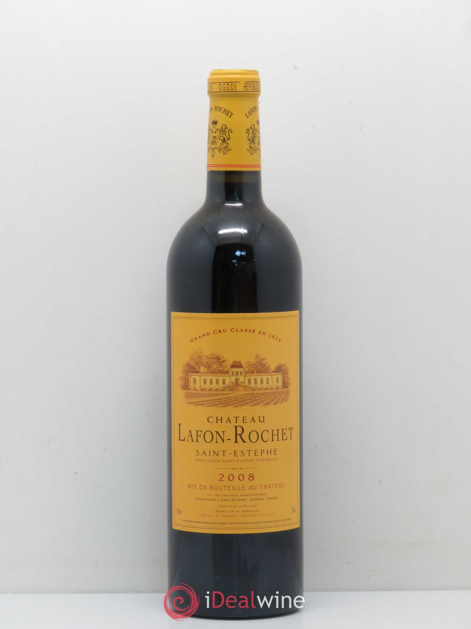 Château Lafon Rochet 4ème Grand Cru Classé 2008 - Lot de 1 bouteille - 0