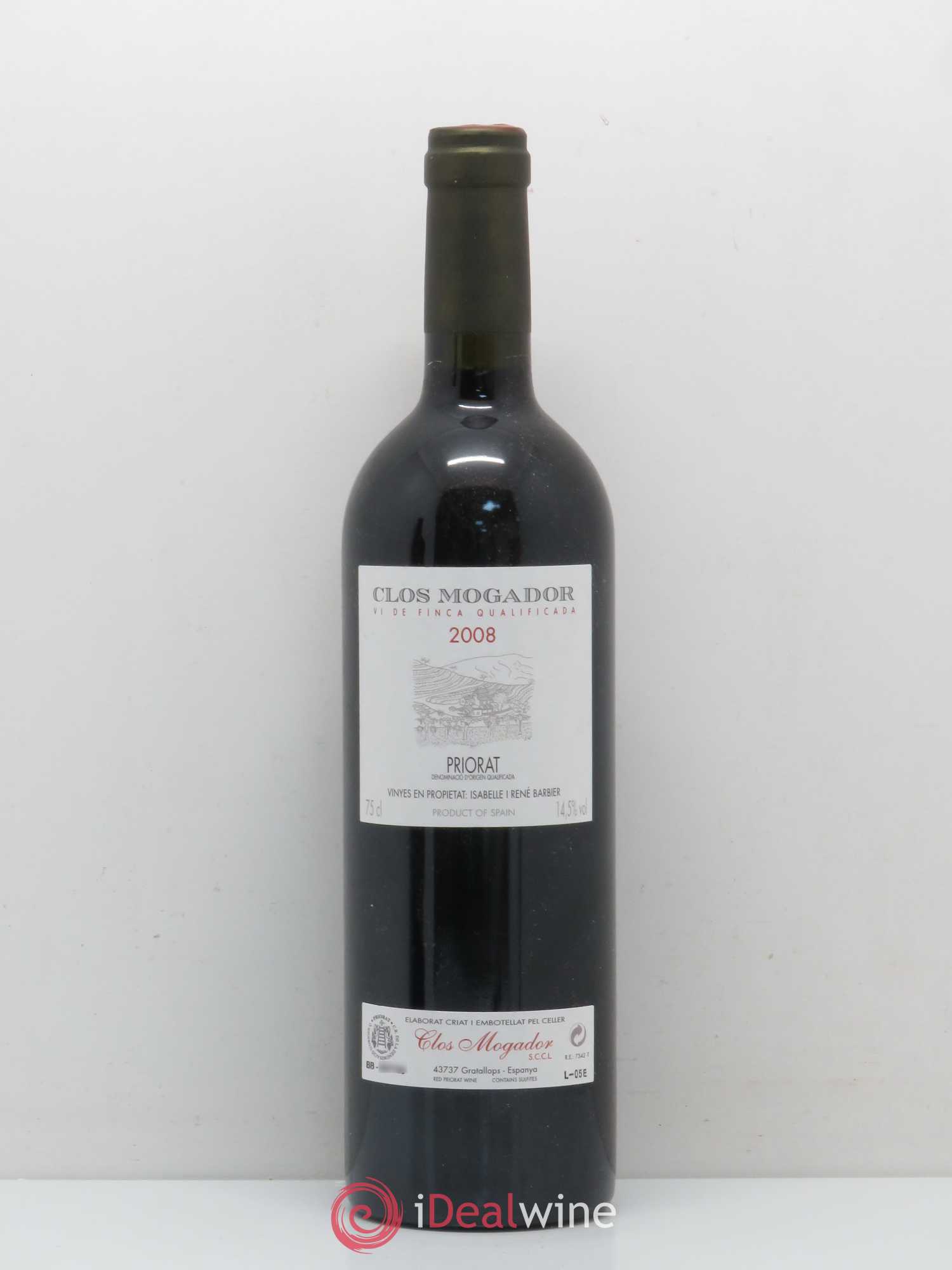 Priorat Clos Mogador DOCA René Barbier 2008 - Lot de 1 bouteille - 0
