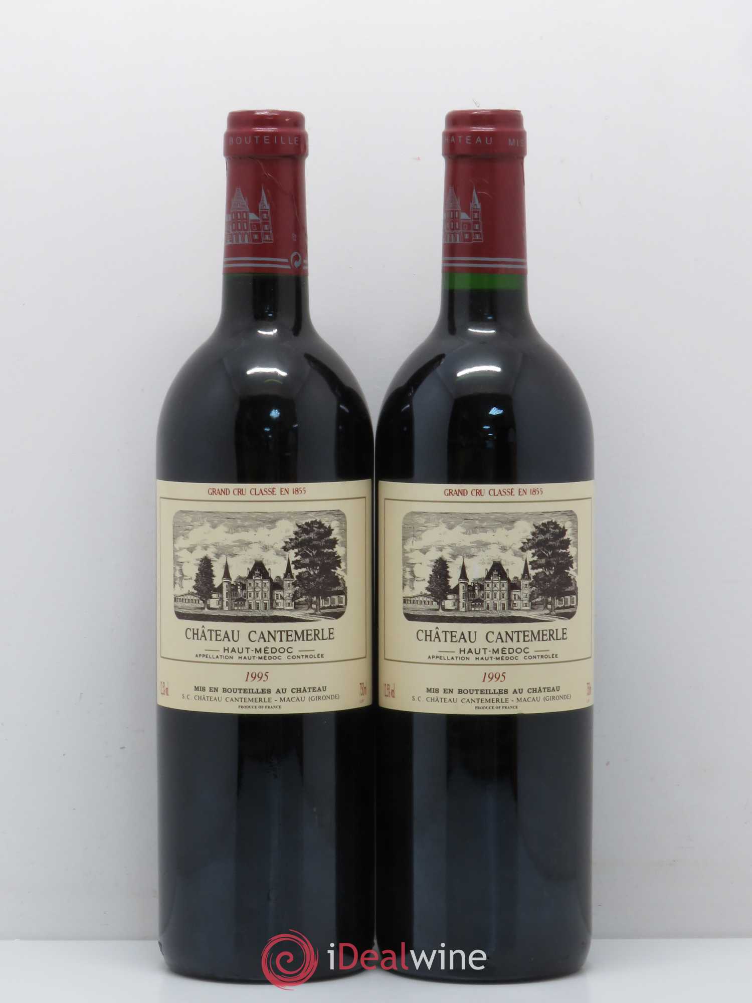 Château Cantemerle 5ème Grand Cru Classé 1995 - Lot de 2 bouteilles - 0