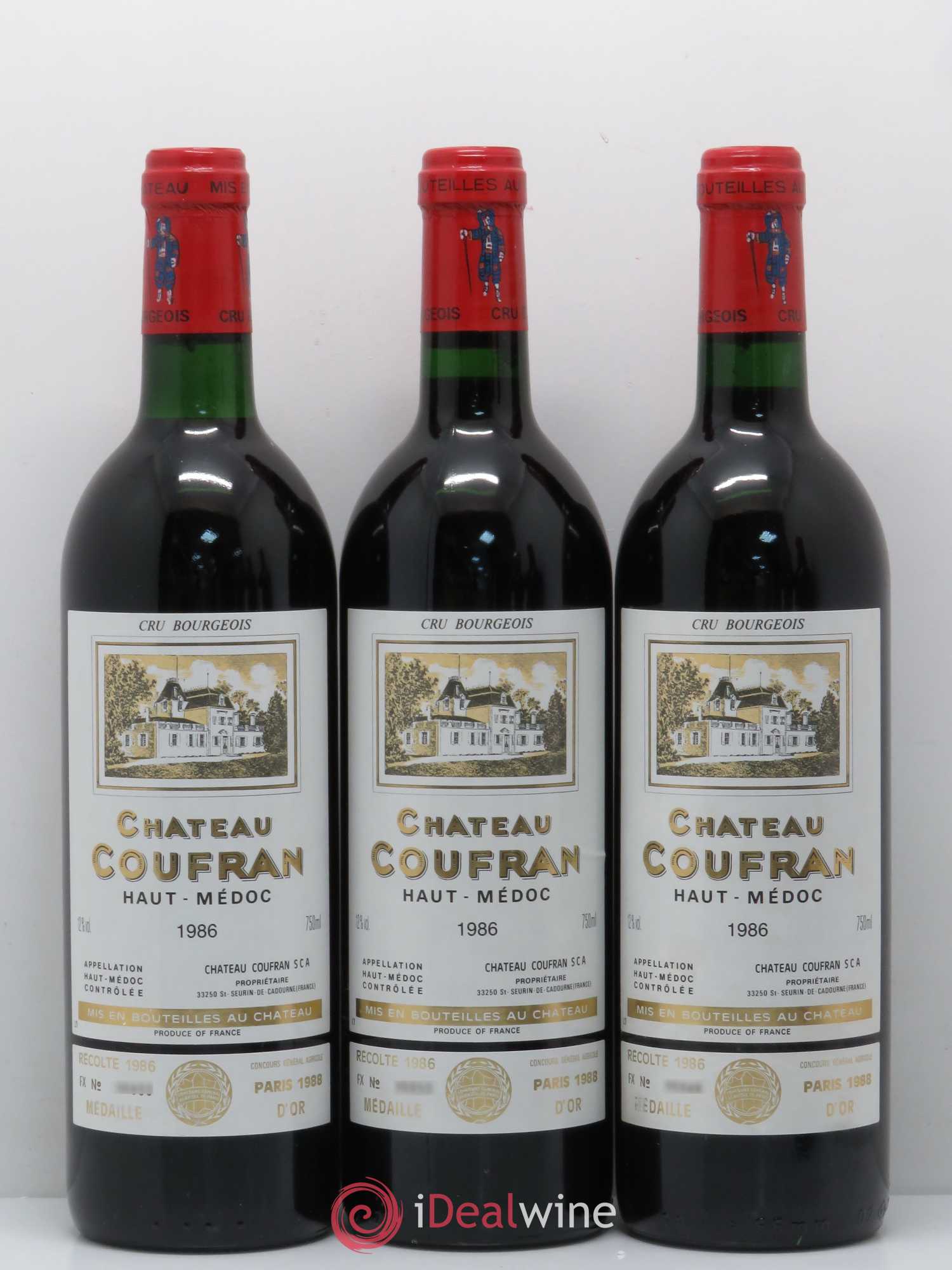 Château Coufran Cru Bourgeois 1986 - Lot de 6 bouteilles - 2