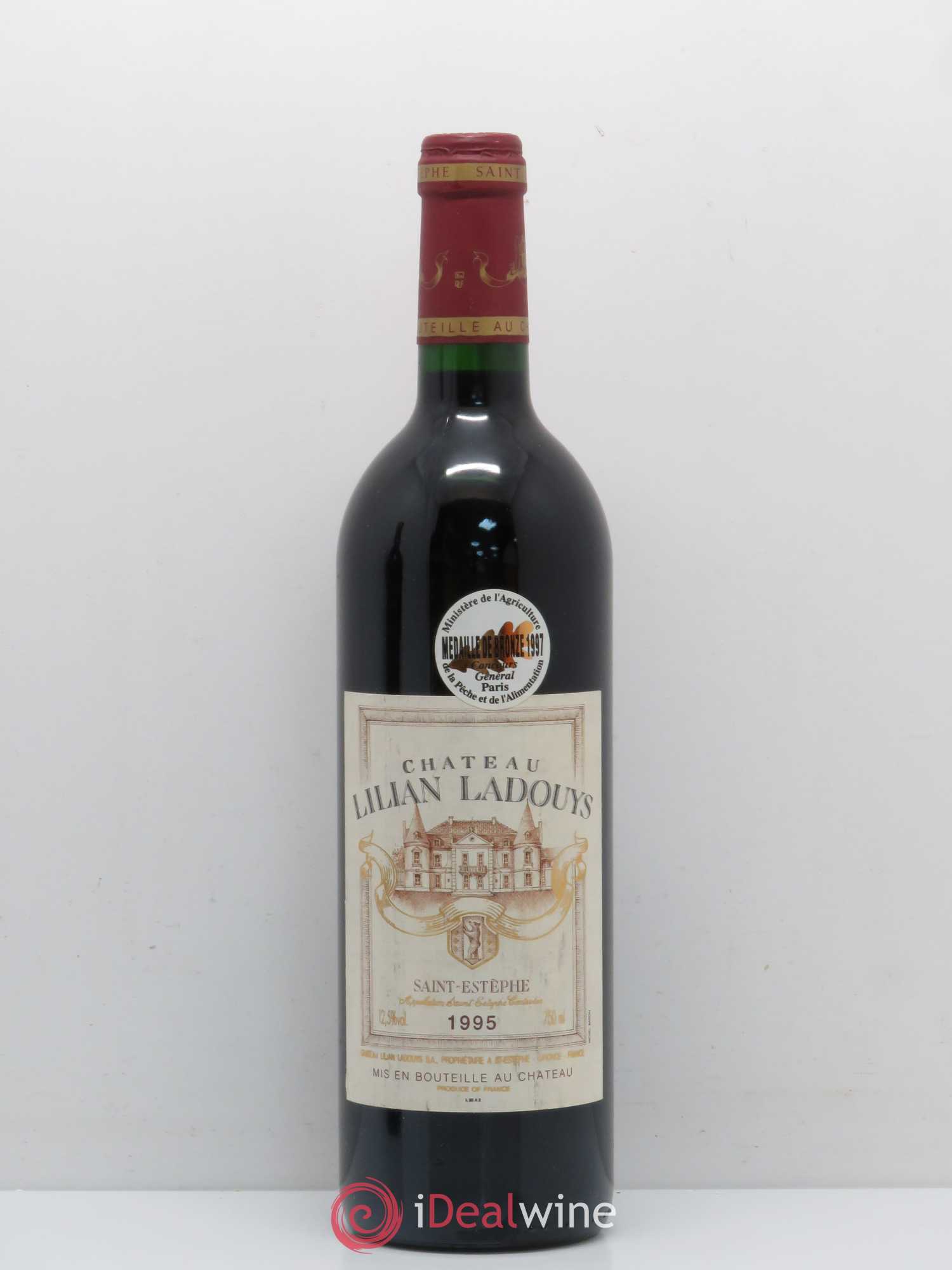 Château Lilian Ladouys Cru Bourgeois 1995 - Lot de 1 bouteille - 0