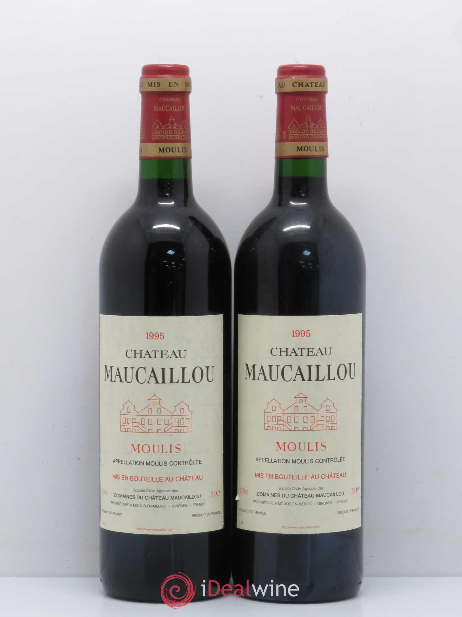 Château Maucaillou 1995 - Lot de 2 bouteilles - 0