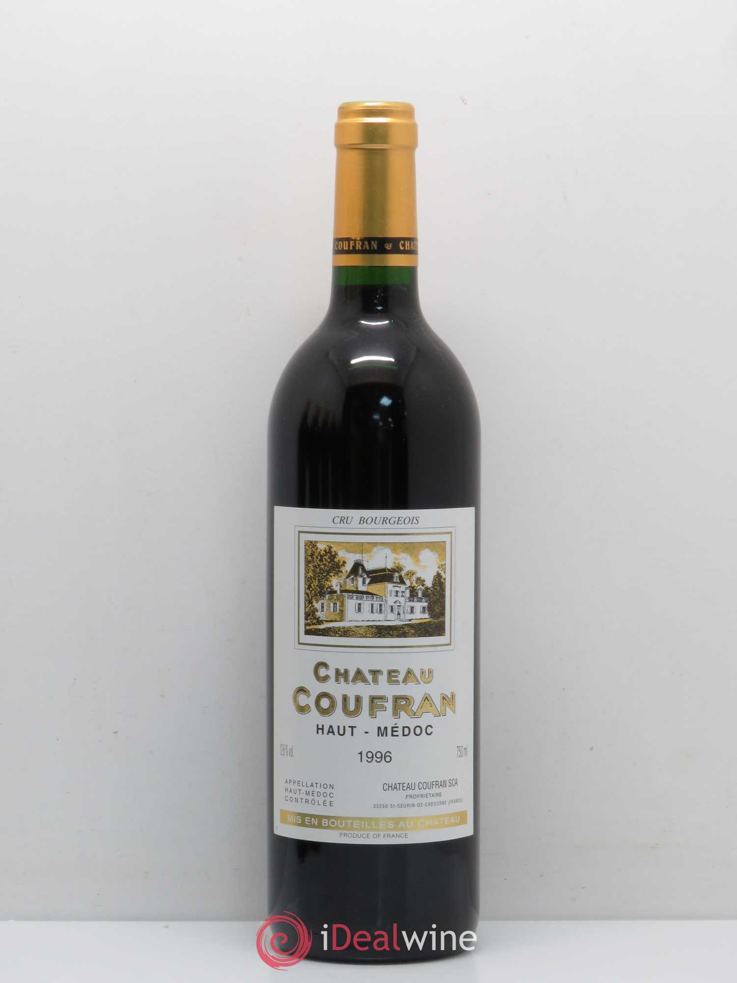 Château Coufran Cru Bourgeois 1996 - Lot de 1 bouteille - 0