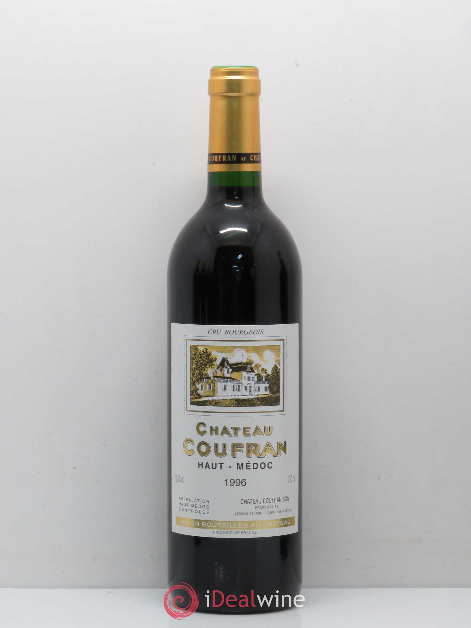 Château Coufran Cru Bourgeois 1996 - Lot de 1 bouteille - 0