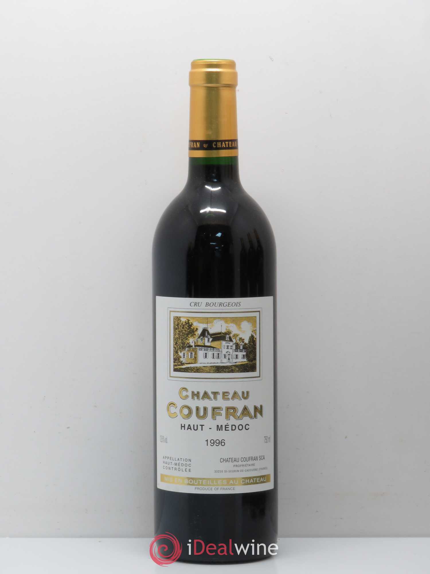 Château Coufran Cru Bourgeois 1996 - Lot de 1 bouteille - 0