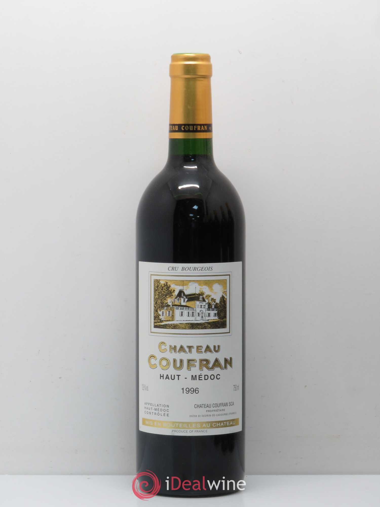Château Coufran Cru Bourgeois 1996 - Lot de 1 bouteille - 0