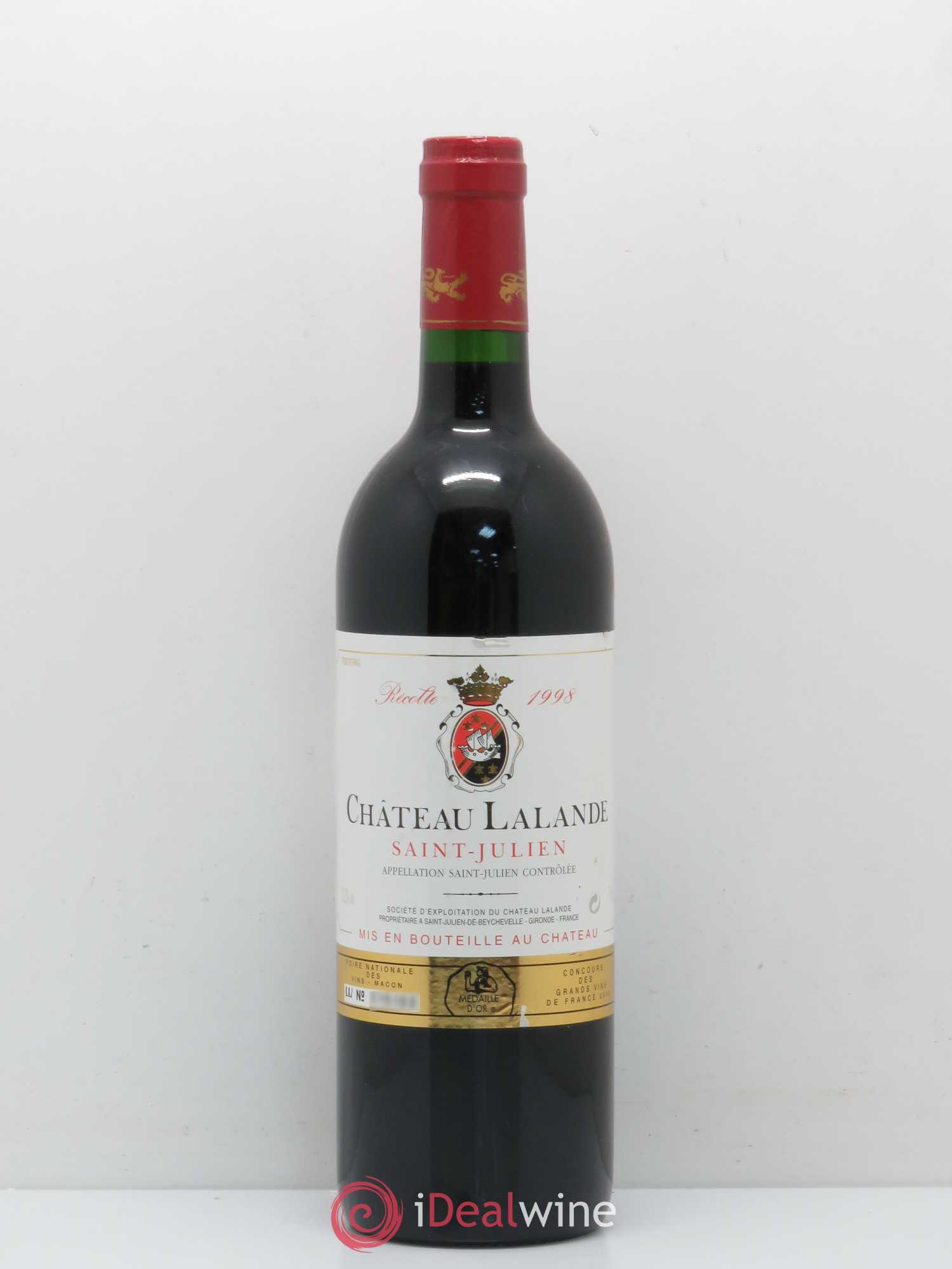 Château Lalande 1998 - Lot de 1 bouteille - 0