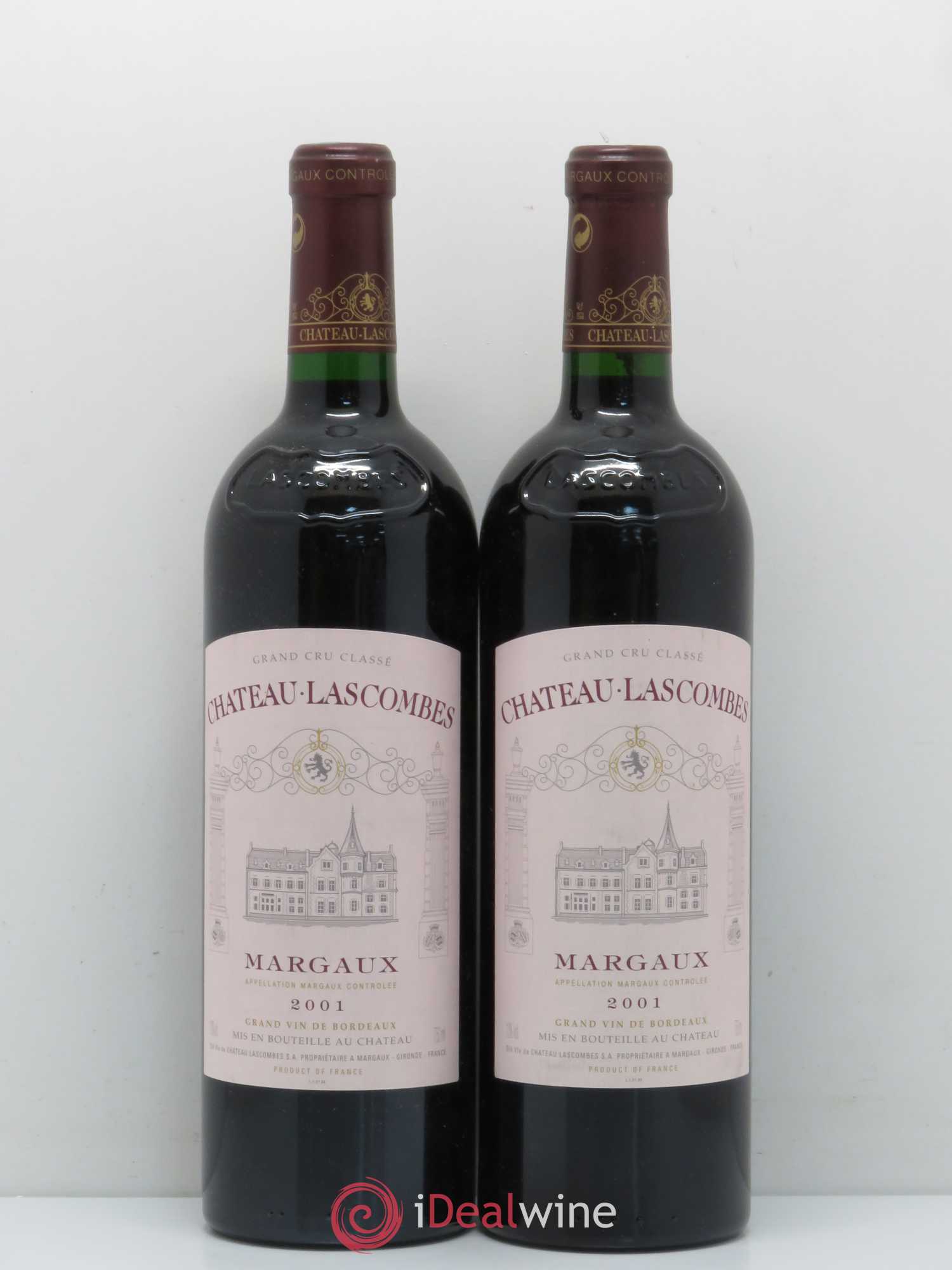Château Lascombes 2ème Grand Cru Classé 2001 - Lot de 2 bouteilles - 0