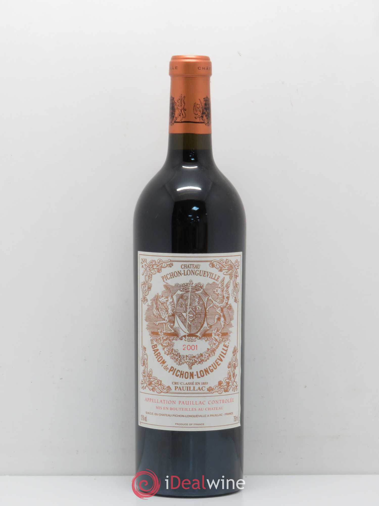 Pichon Longueville Baron 2ème Grand Cru Classé 2001 - Lot de 1 bouteille - 0