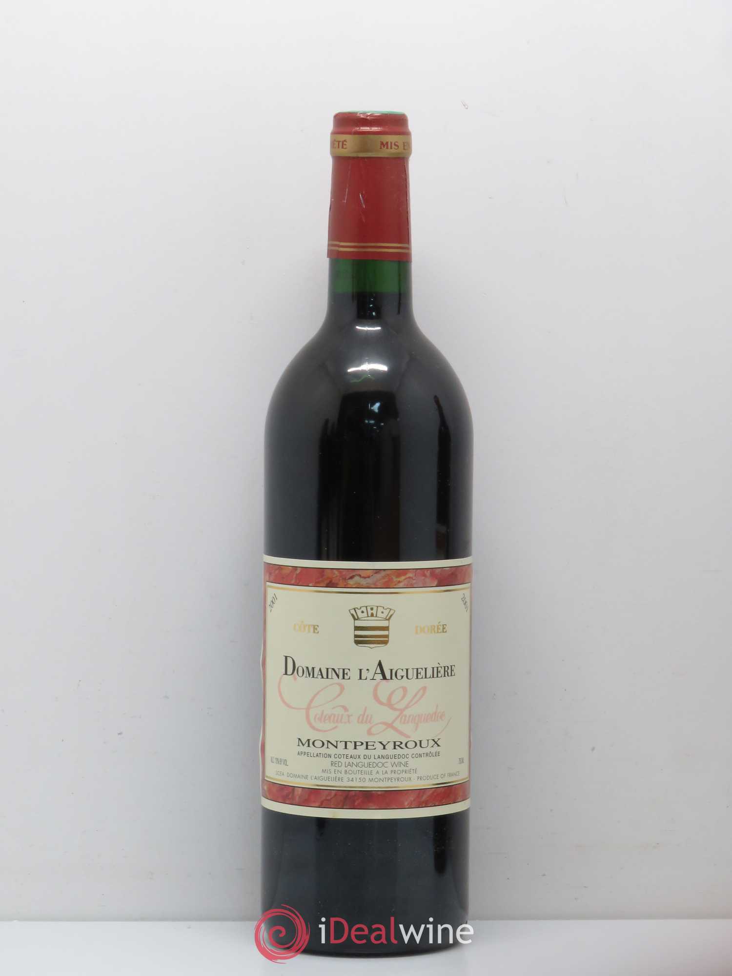 Coteaux du Languedoc Cote dorée Montpeyroux Domaine de l'Aiguelière 2001 - Posten von 1 Flasche - 0