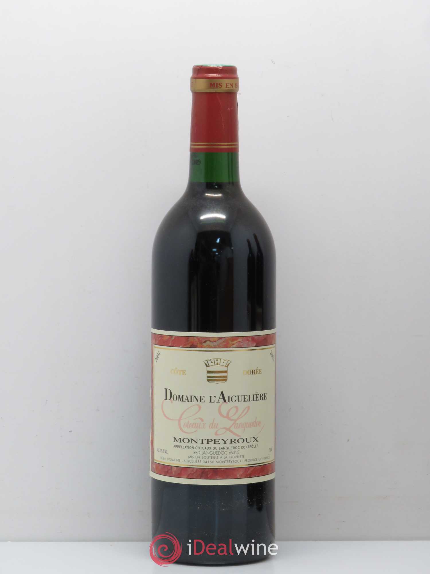 Coteaux du Languedoc Cote dorée Montpeyroux Domaine de l'Aiguelière 2001 - Posten von 1 Flasche - 0