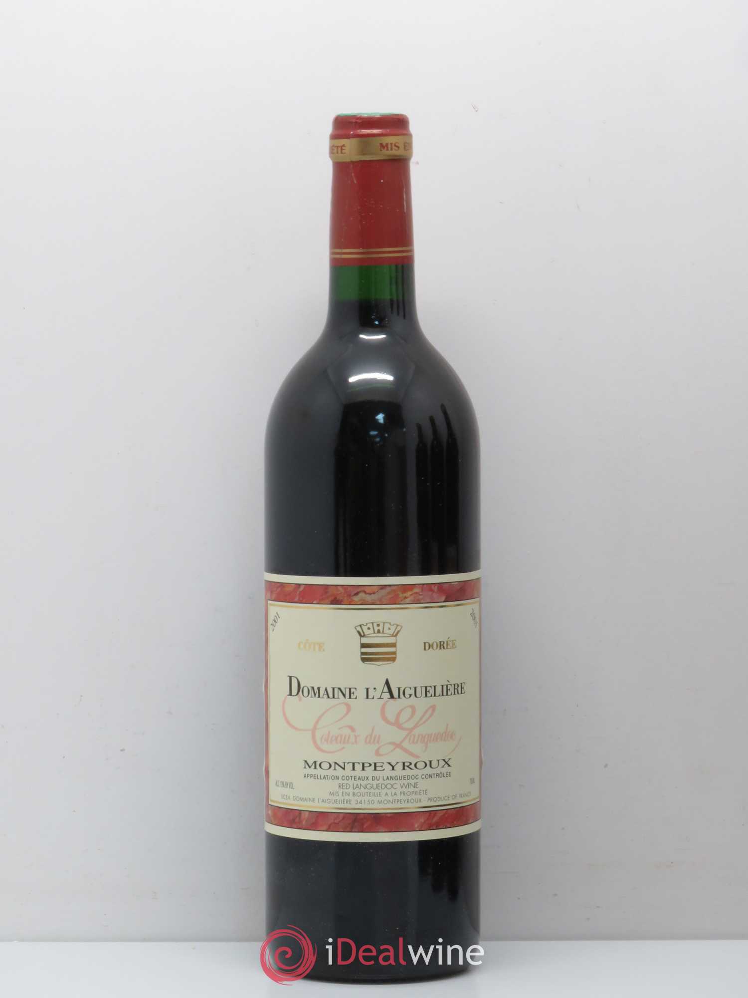 Coteaux du Languedoc Cote dorée Montpeyroux Domaine de l'Aiguelière 2001 - Posten von 1 Flasche - 0