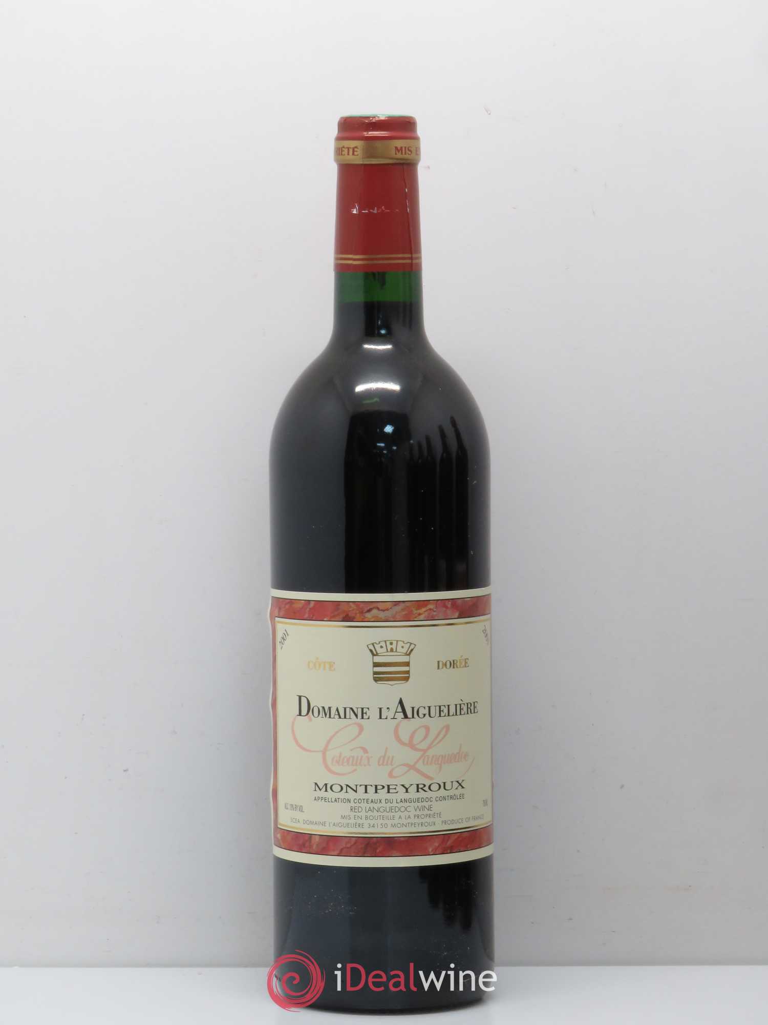 Coteaux du Languedoc Cote dorée Montpeyroux Domaine de l'Aiguelière 2001 - Posten von 1 Flasche - 0