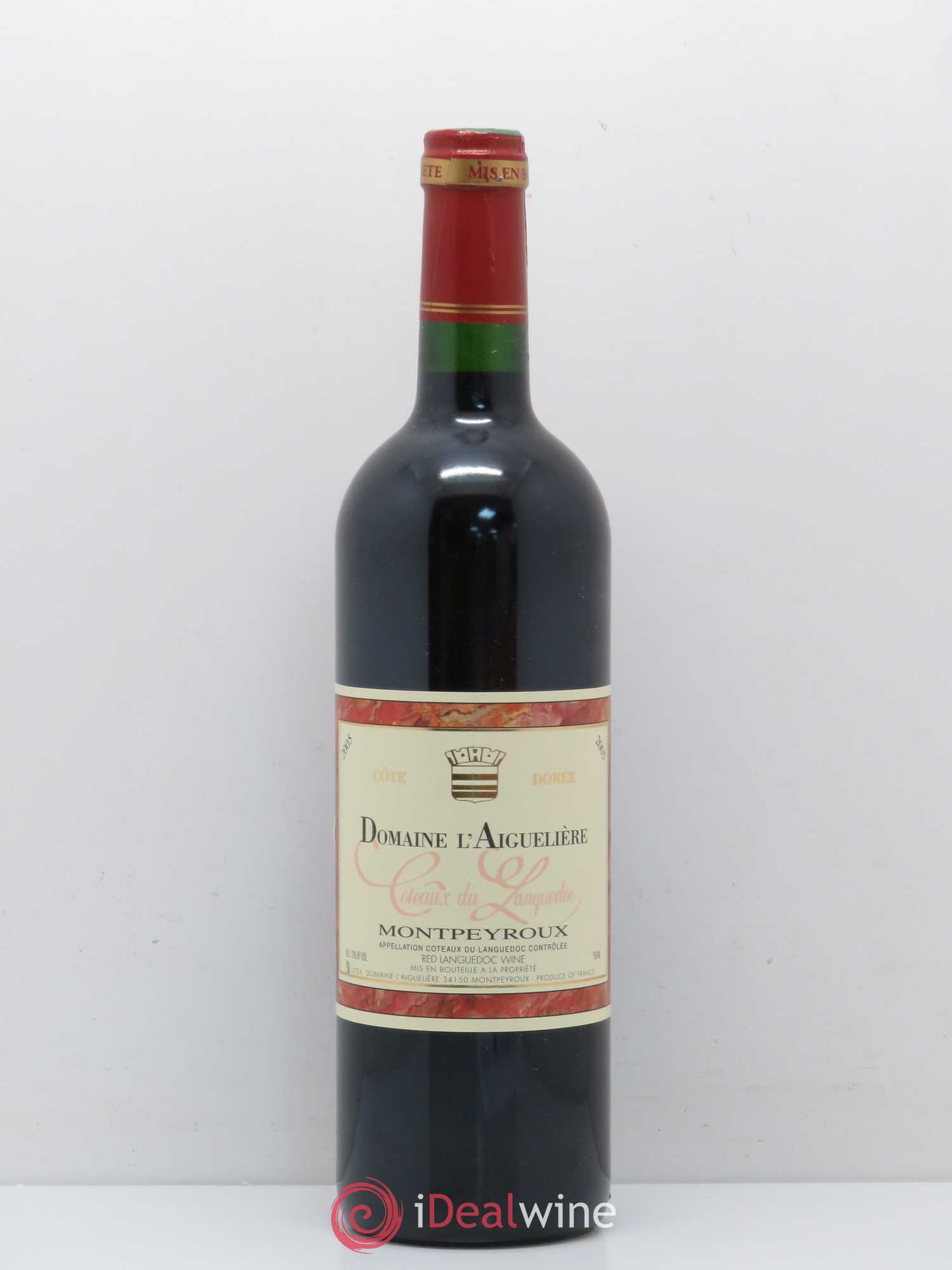 Coteaux du Languedoc Cote dorée Montpeyroux Domaine de l'Aiguelière 2005 - Posten von 1 Flasche - 0