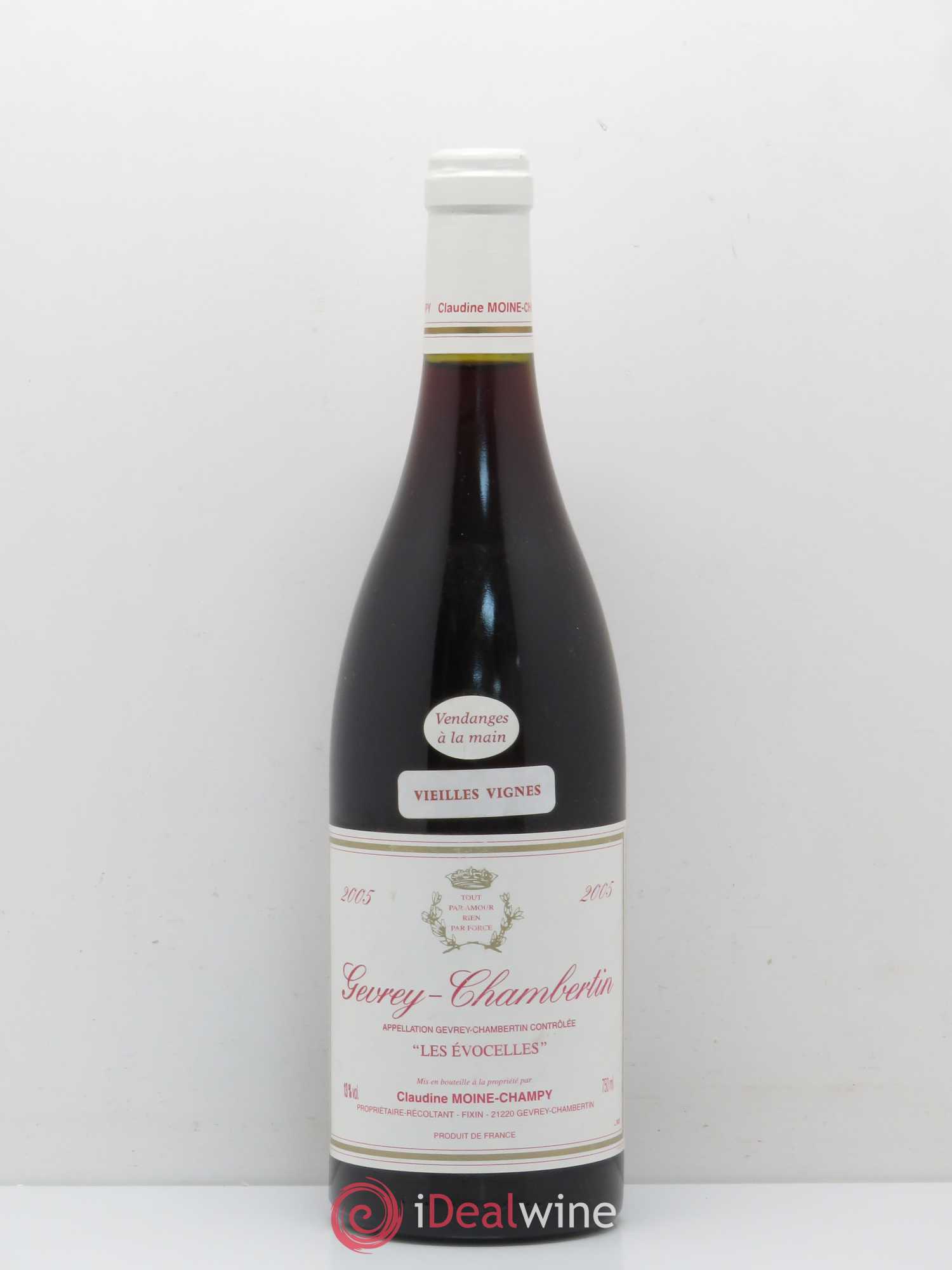 Gevrey-Chambertin Vieilles Vignes Claudine Moine Champy Les Evocelles 2005 - Posten von 1 Flasche - 0