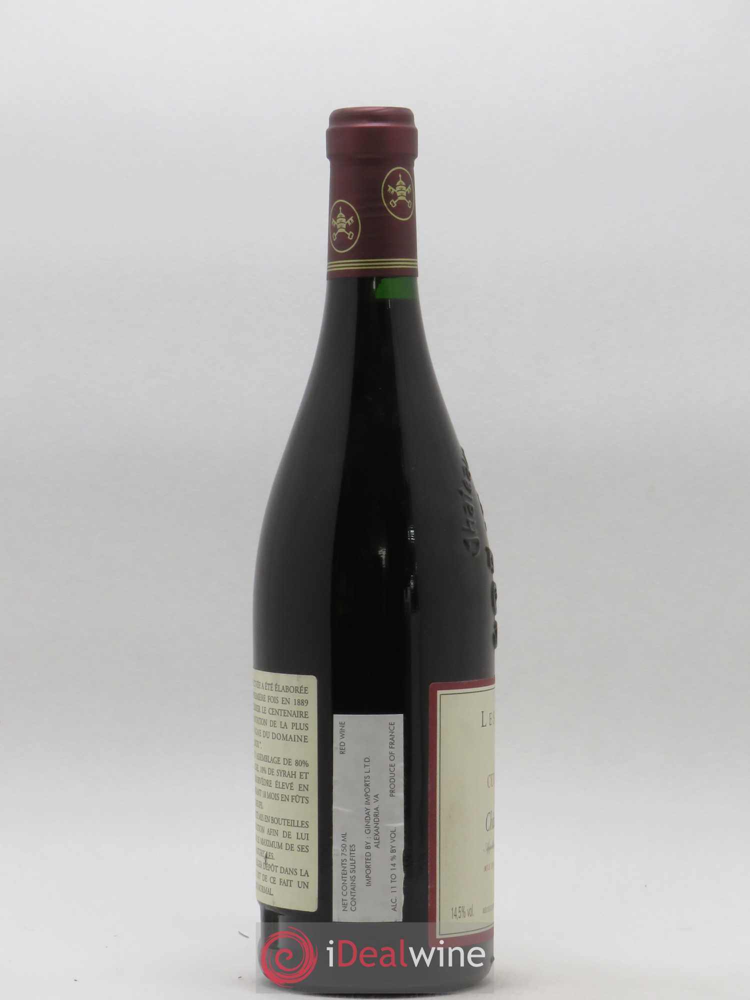 Châteauneuf-du-Pape Les Cailloux Cuvée Centenaire André Brunel 1998 - Lot de 1 bouteille - 2