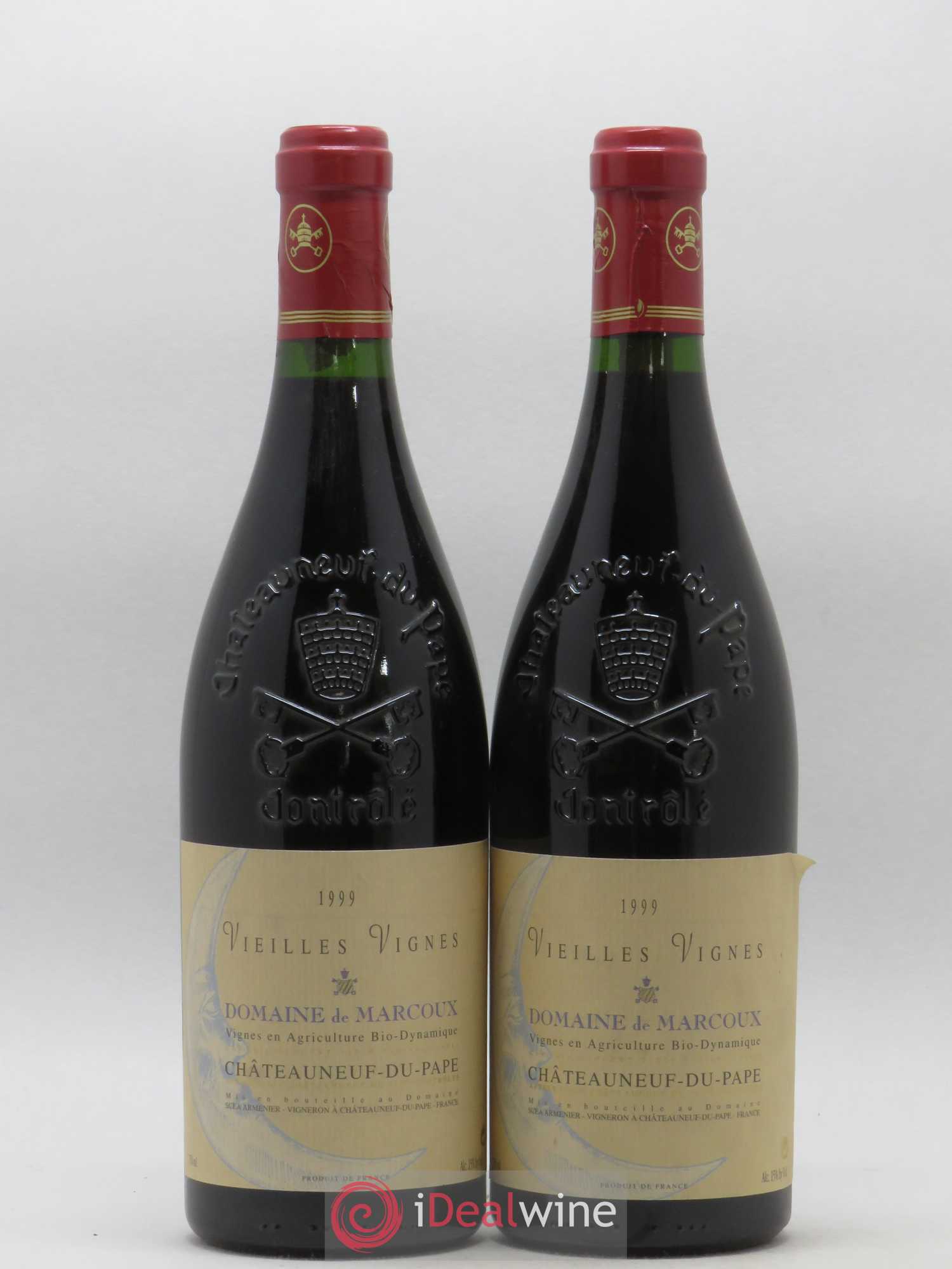 Châteauneuf-du-Pape Vieilles Vignes Marcoux (Domaine de) 1999 - Lot de 2 bouteilles - 0