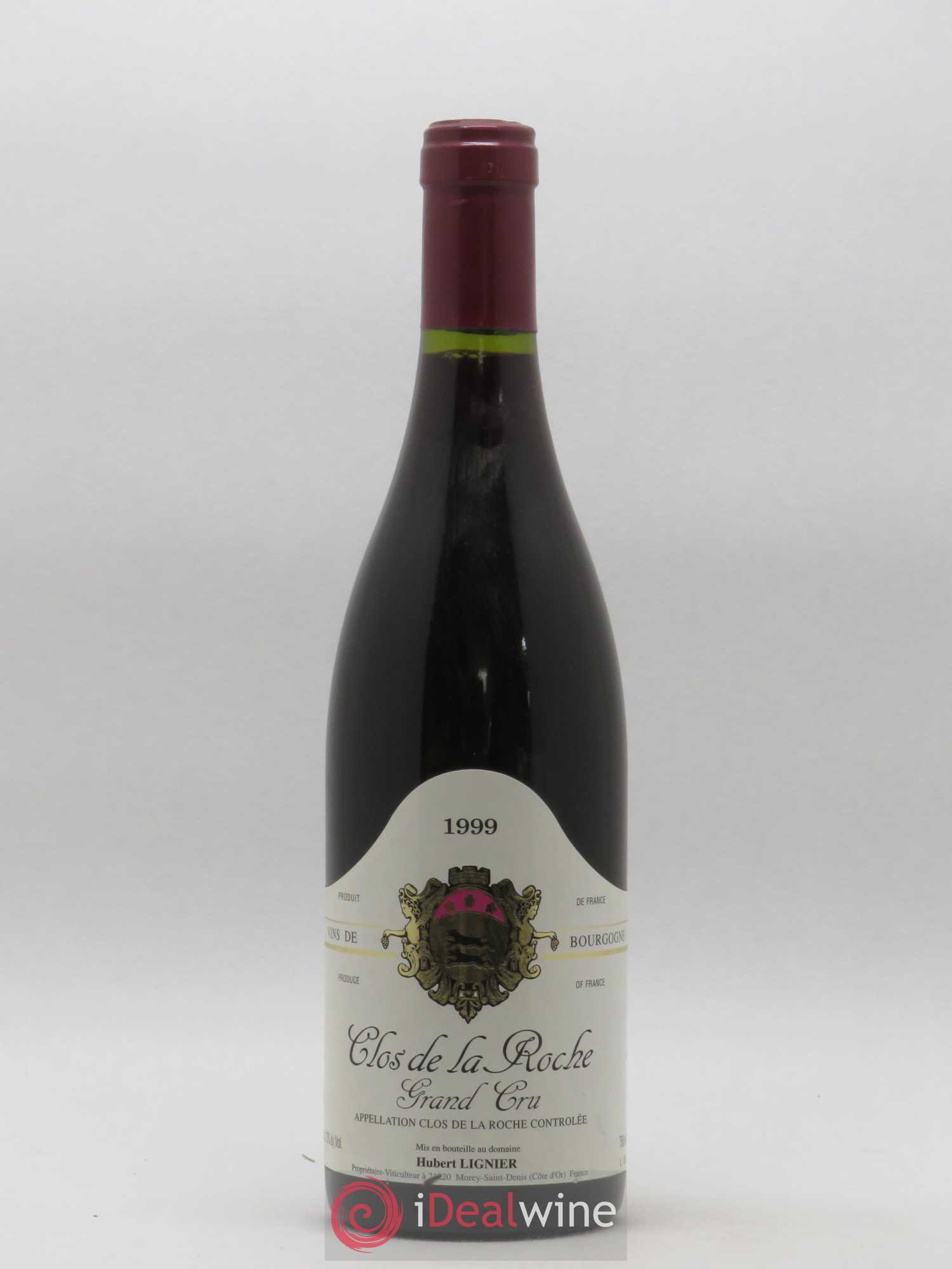 Clos de la Roche Grand Cru Hubert Lignier (Domaine) 1999 - Lot de 1 bouteille - 0